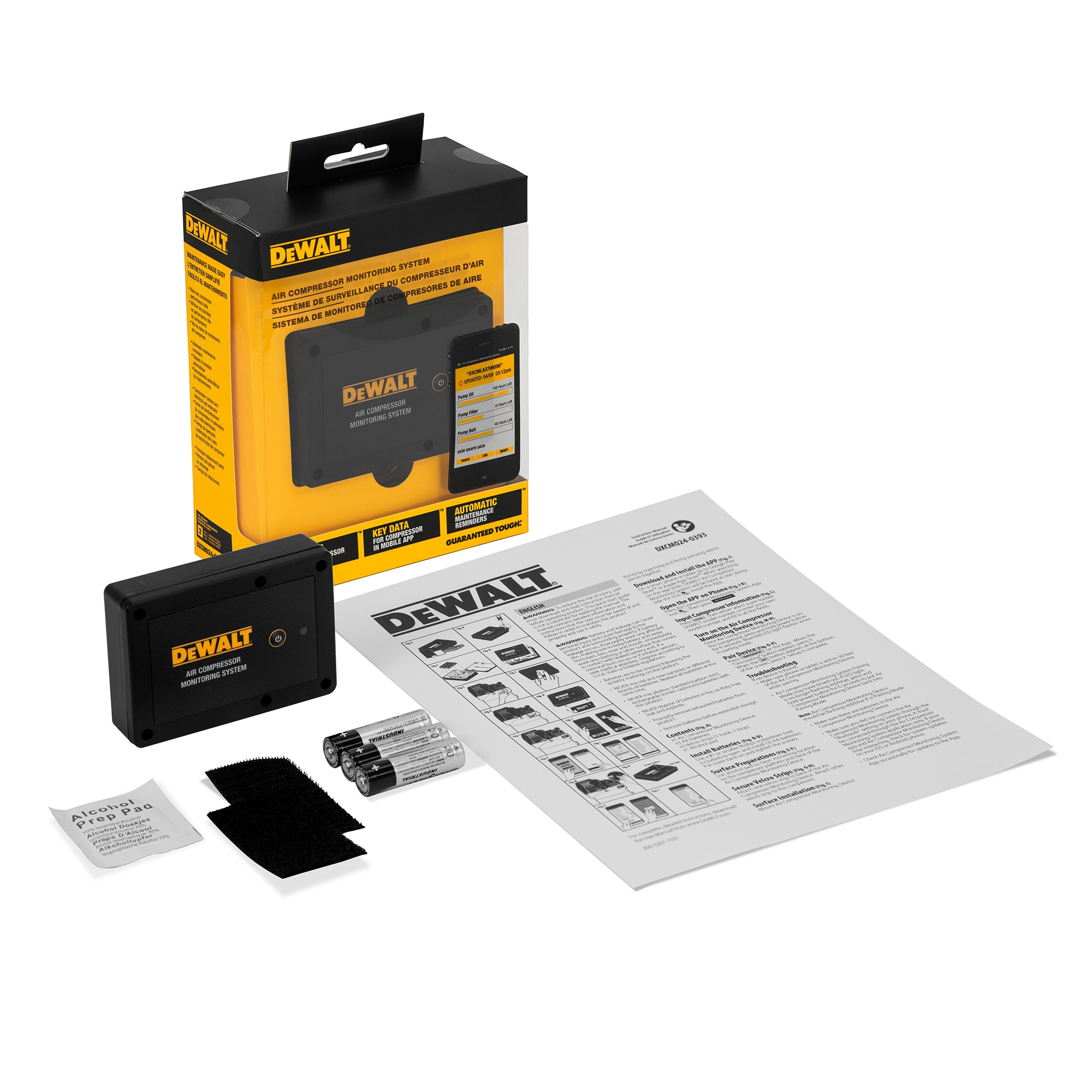 Sistema de Monitoreo de Compresor de Aire DEWALT DXCM024-0393