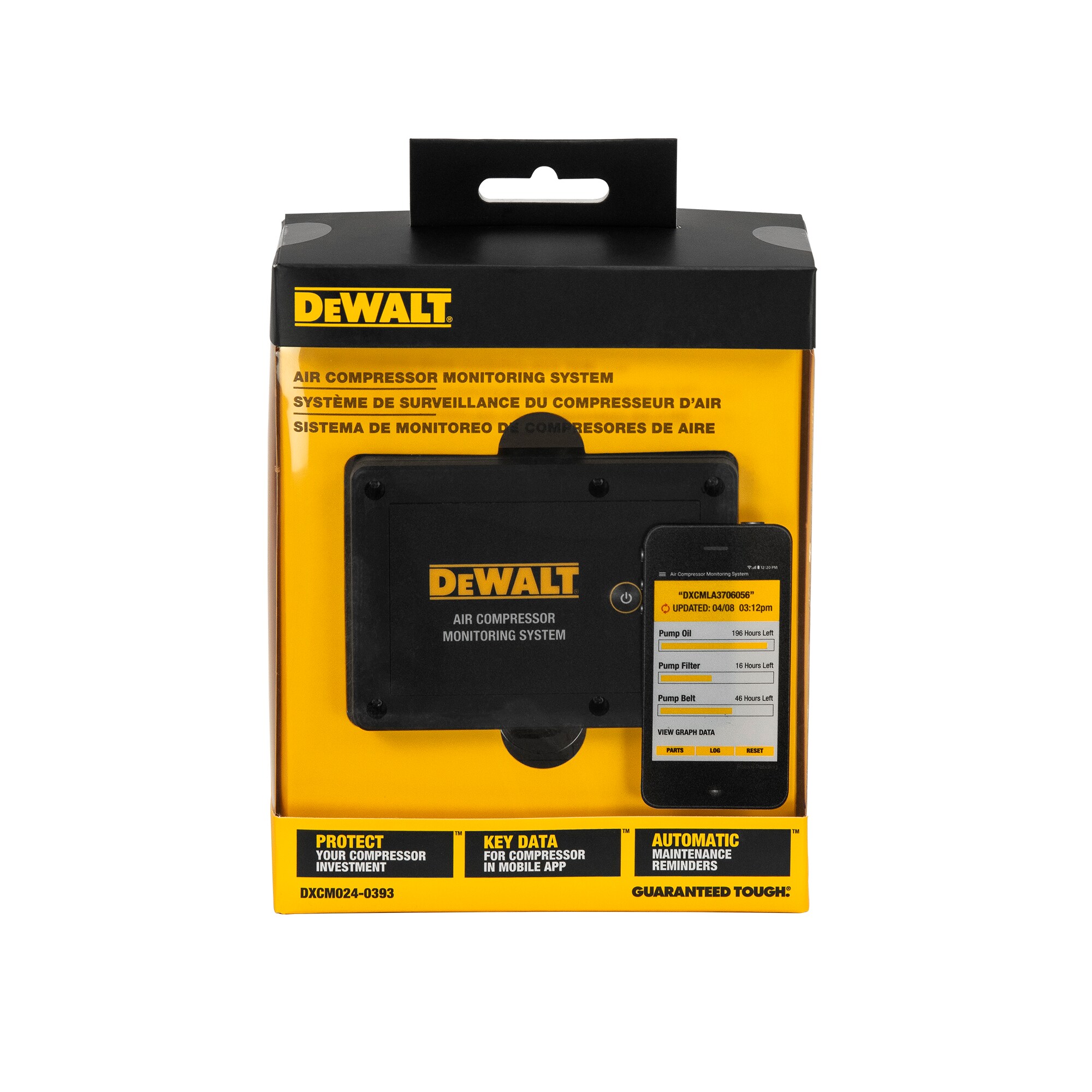Sistema de Monitoreo de Compresor de Aire DEWALT DXCM024-0393