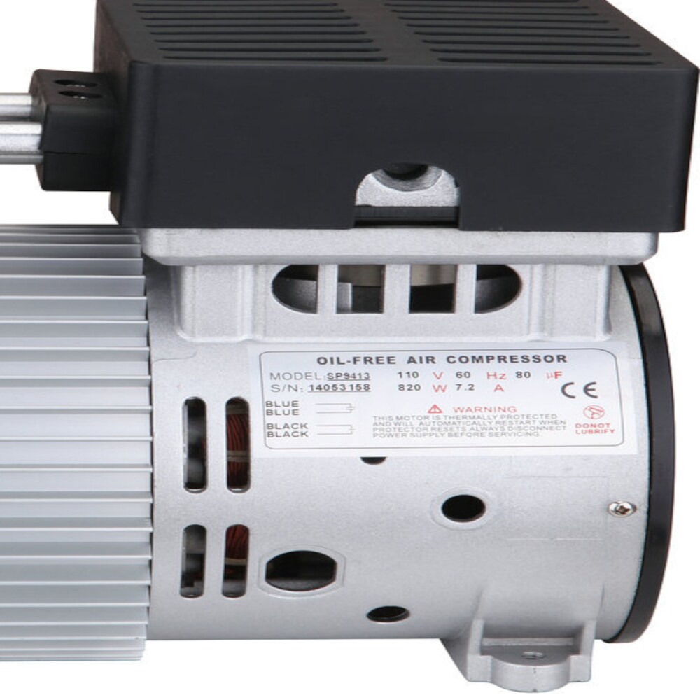 Compresor de aire portátil horizontal y silencioso de 120 psi de California Air Tools SP-9413.