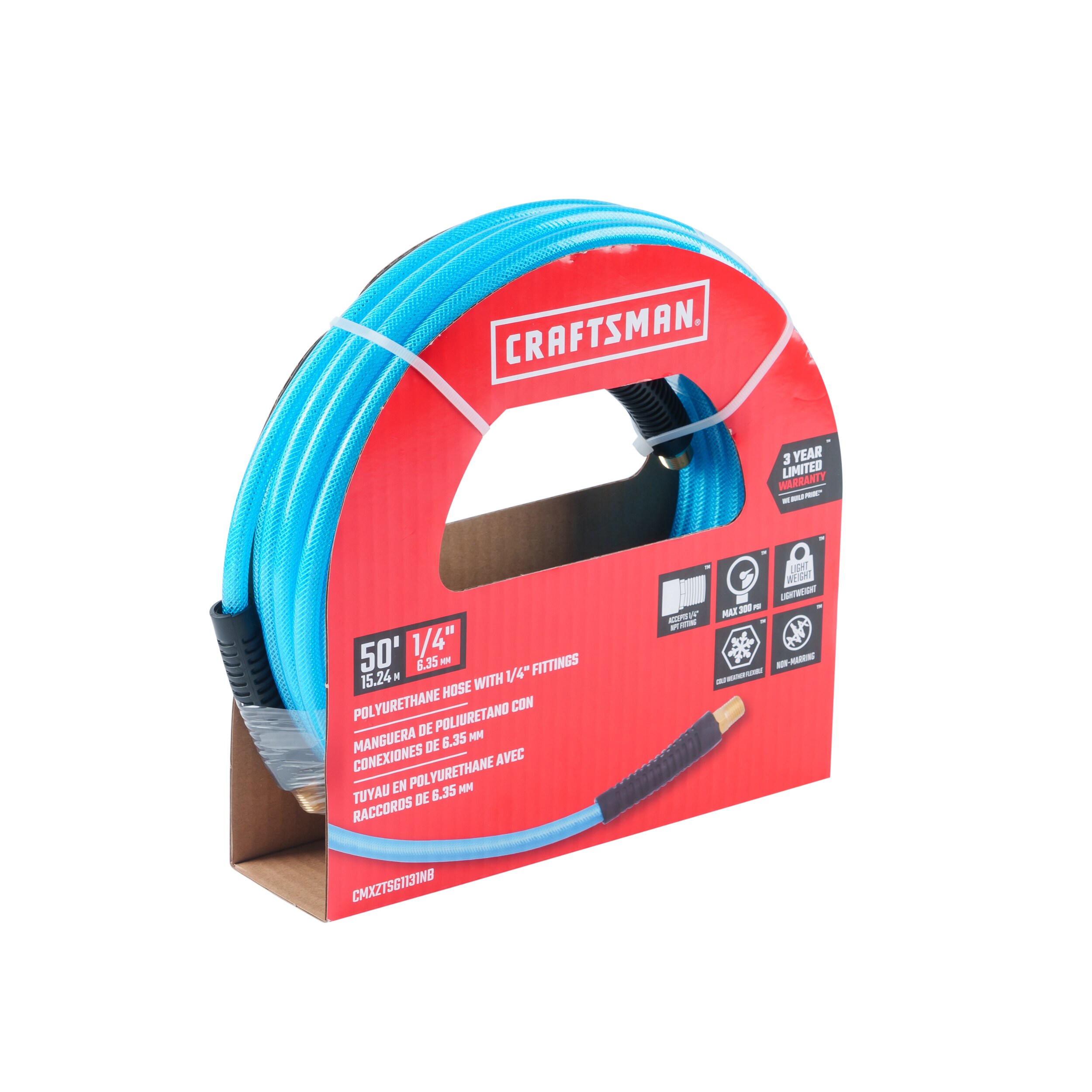 Manguera de Poliuretano de 1/4 pulg. x 50 pies Craftman CMXZTSG1131NB