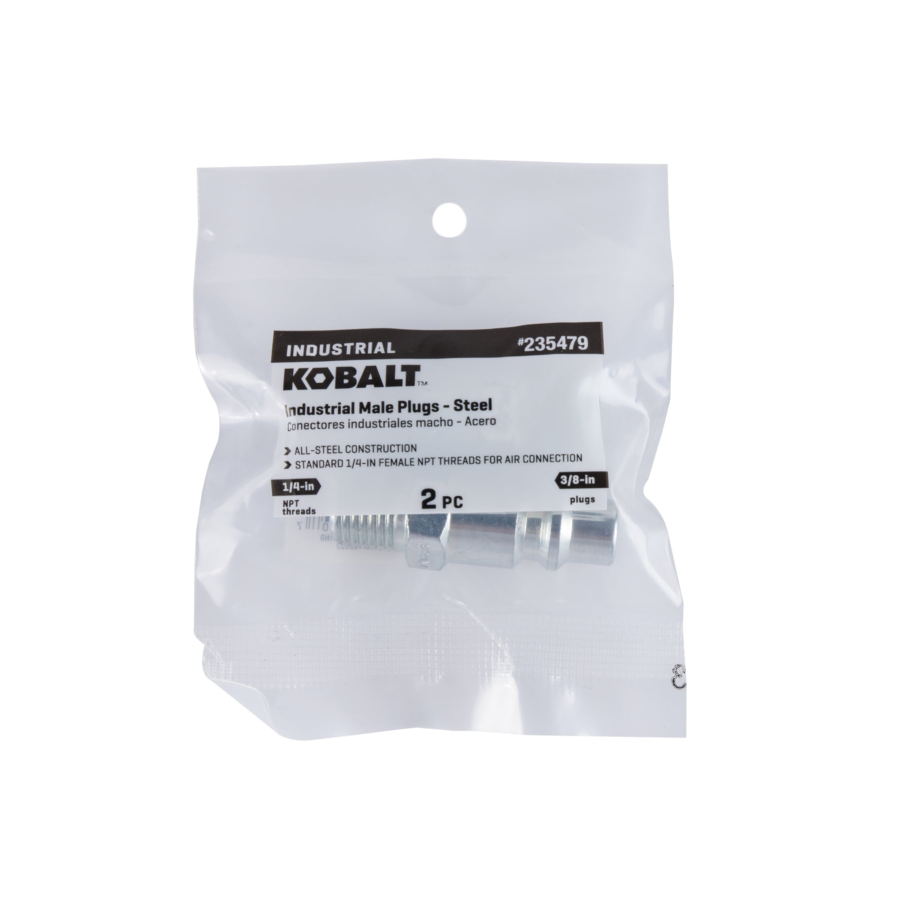Kit de Enchufe Macho Industrial Kobalt de 3/8 pulgadas SGY-AIR41NB