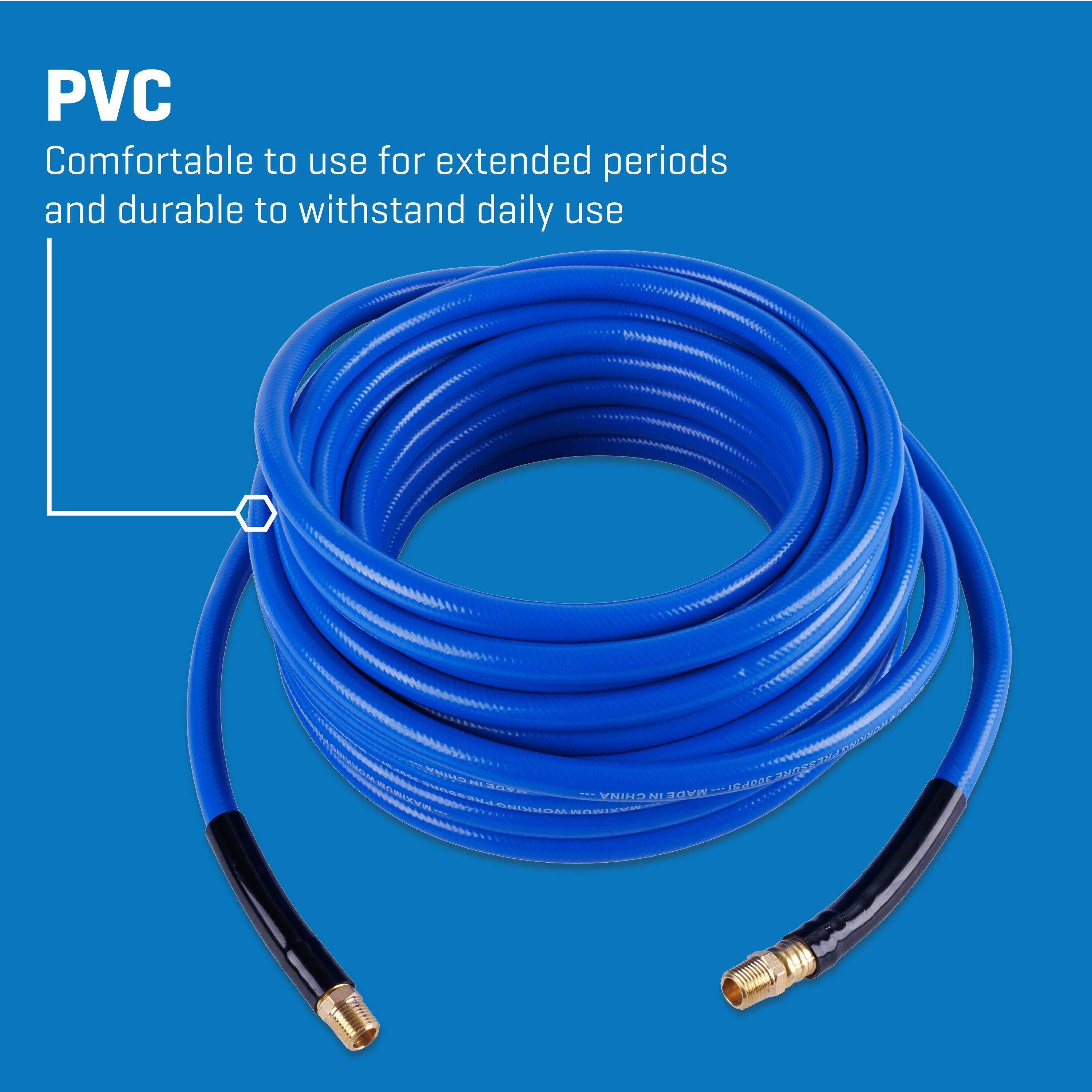 Manguera de aire de PVC de 3/8 pulgadas x 50 pies Kobalt
