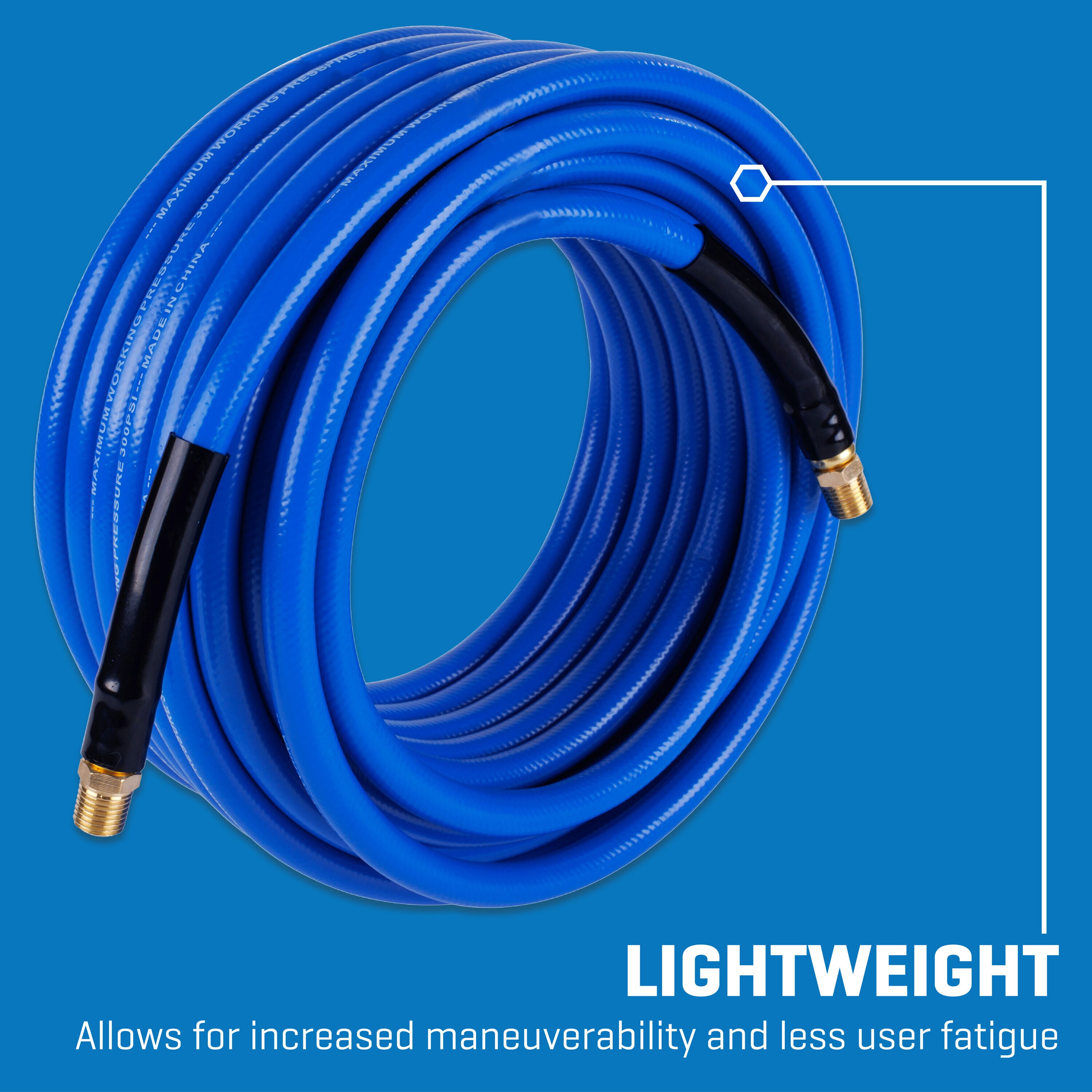 Manguera de aire de PVC de 3/8 pulgadas x 50 pies Kobalt