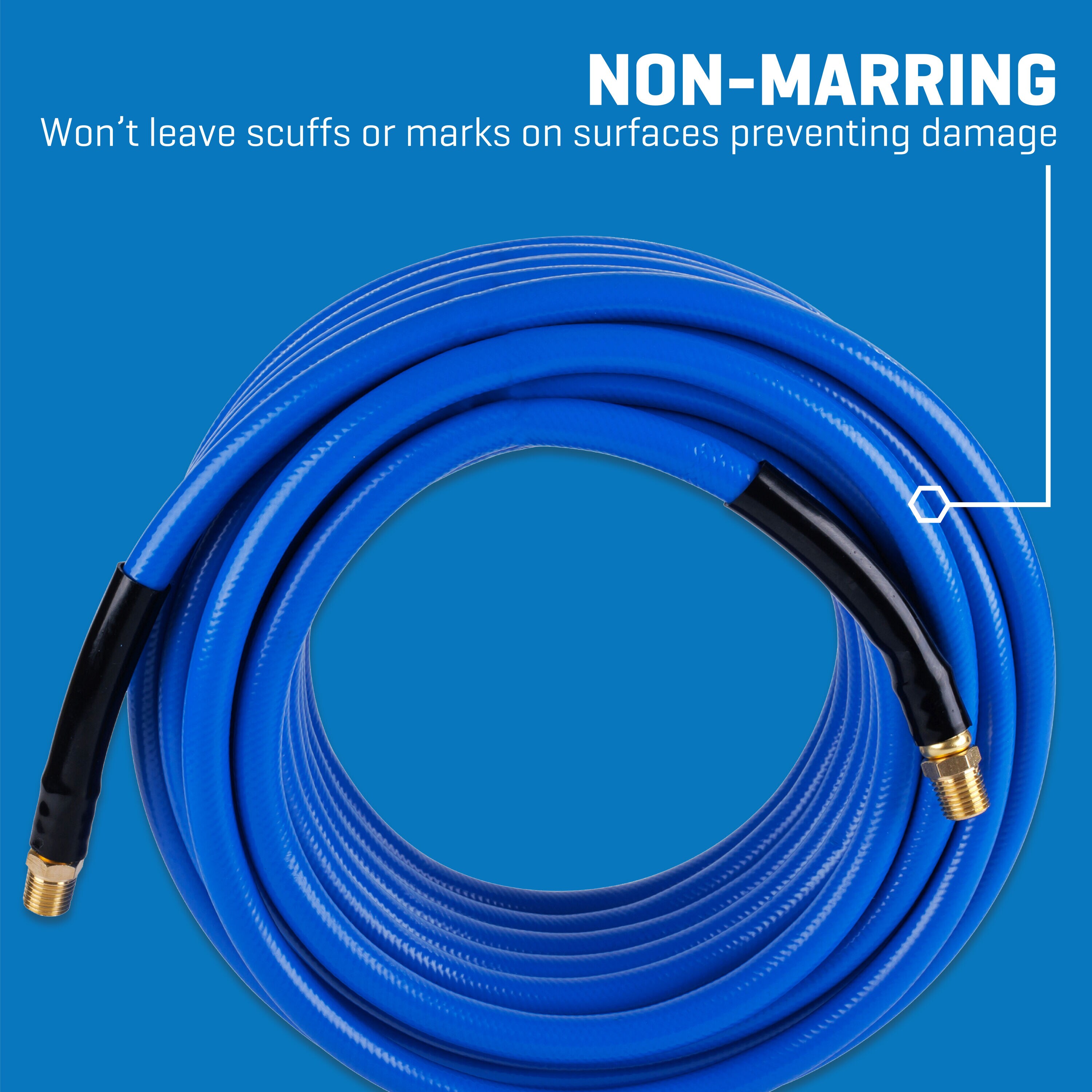 Manguera de aire de PVC de 3/8 pulgadas x 50 pies Kobalt