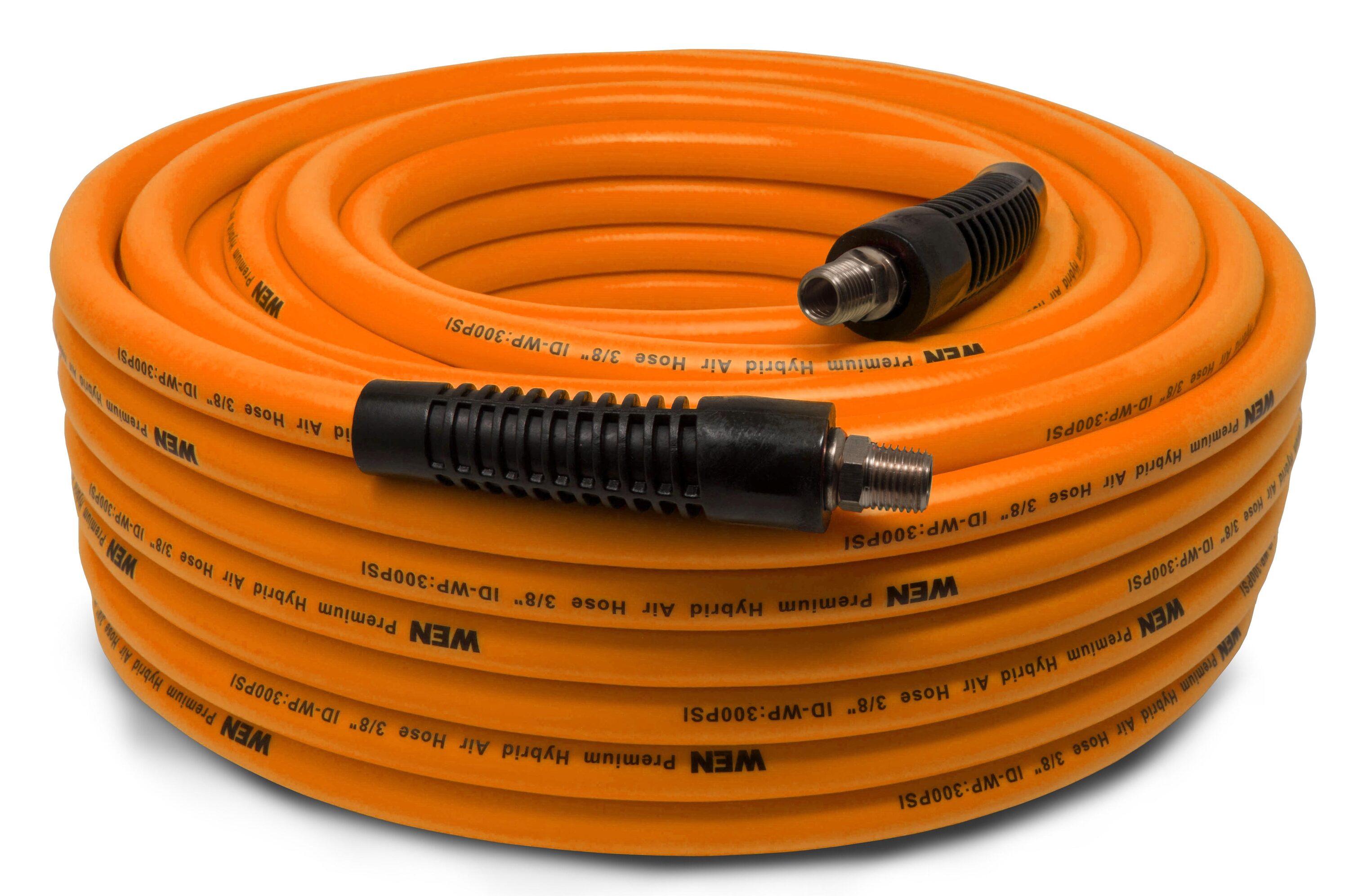 Manguera de Aire Neumático Híbrida de Polímero de 100 pies por 3/8 pulgadas y 300 psi de WEN
