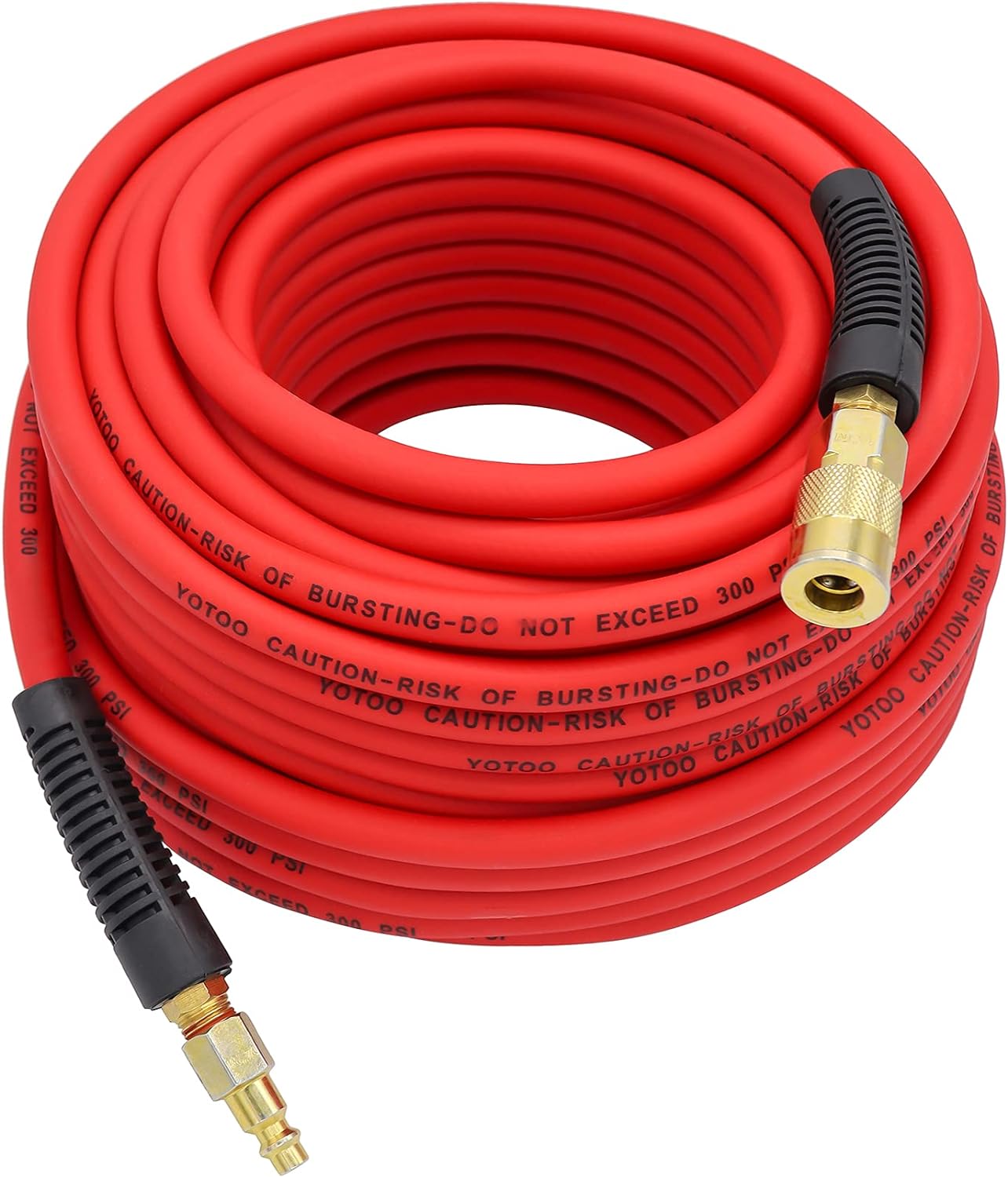 Manguera de aire premium envuelta de 3/8 pulgadas por 50 pies con poder dinámico DP-RH-03050