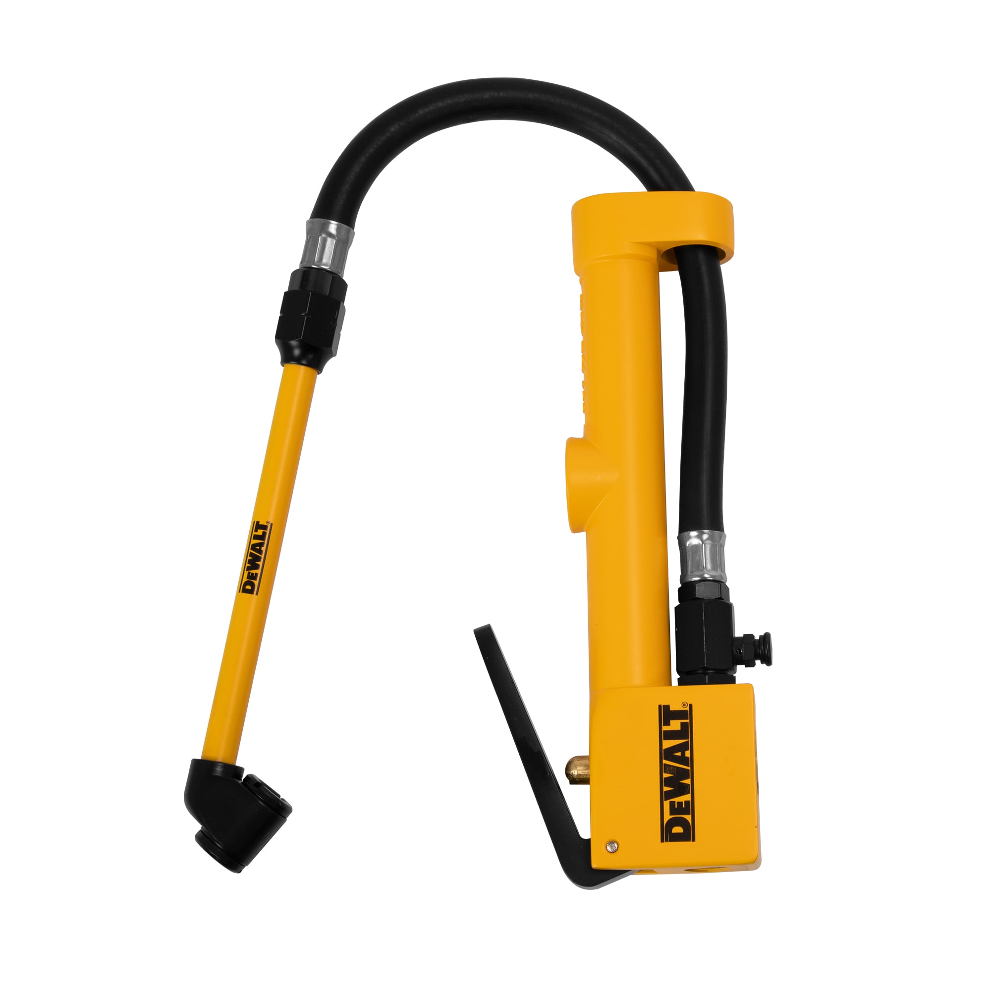 Inflador de llantas de alta resistencia DEWALT con visor y manguera de 10 pulgadas (0 a 160 PSI) DXCM024-0409