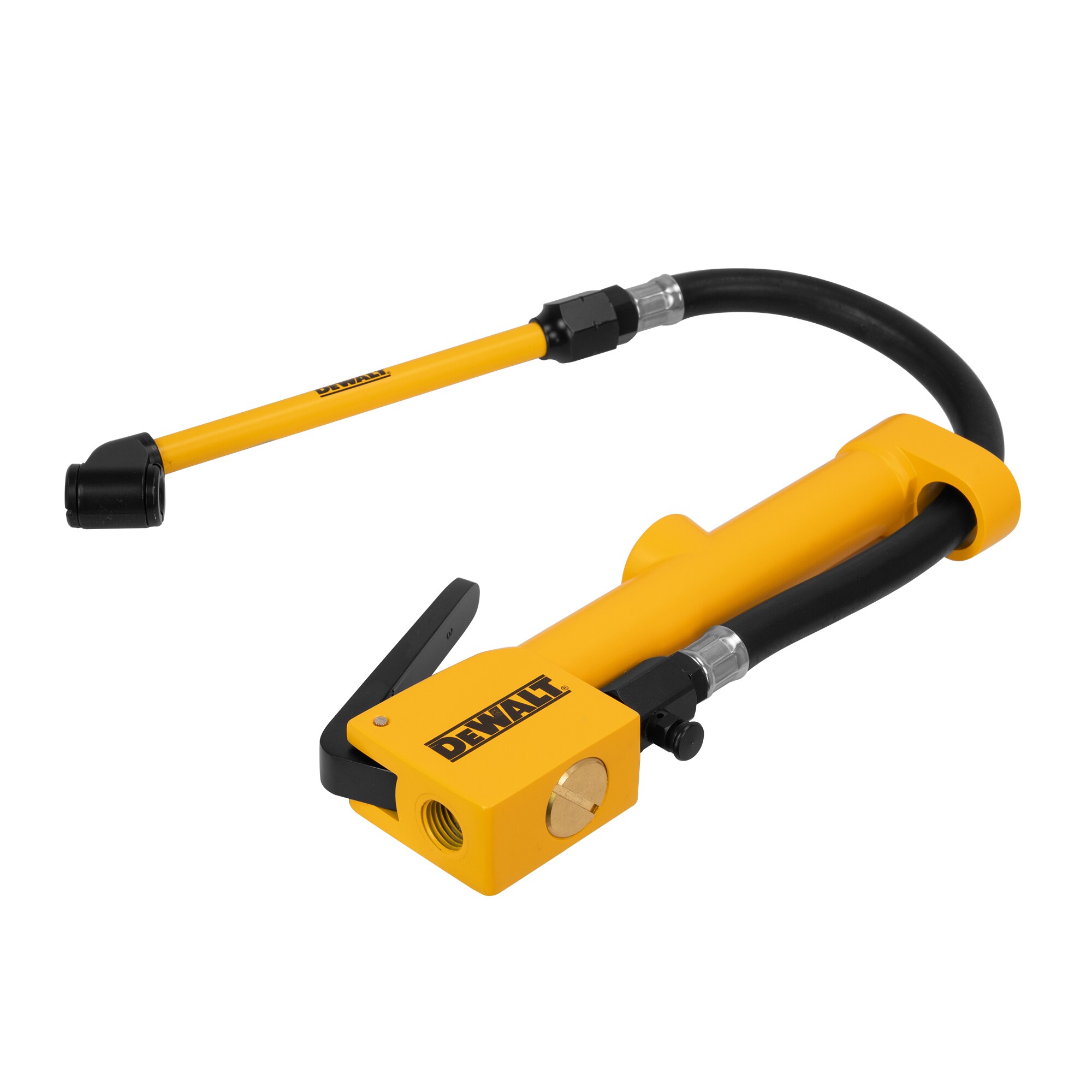 Inflador de llantas de alta resistencia DEWALT con visor y manguera de 10 pulgadas (0 a 160 PSI) DXCM024-0409