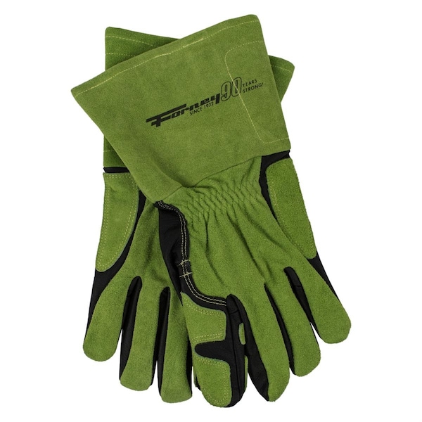 Guantes de soldadura Totalturf Mens Pro Pigskin, negros y verdes - Extra grande - TO3535949