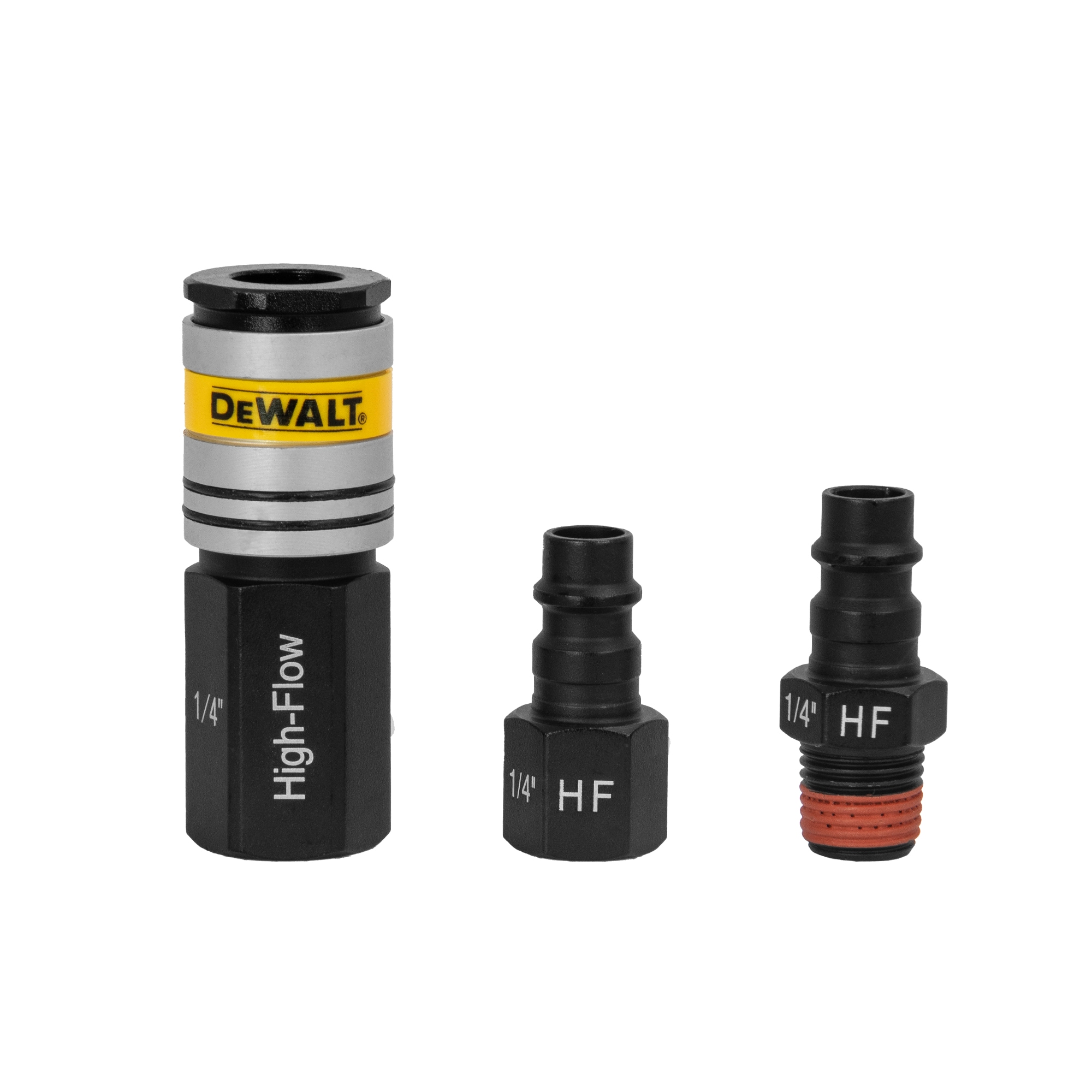 Acoplamientos y Tapones de Flujo Alto DEWALT de 3 Piezas 1/4in NPT DXCM036-0203