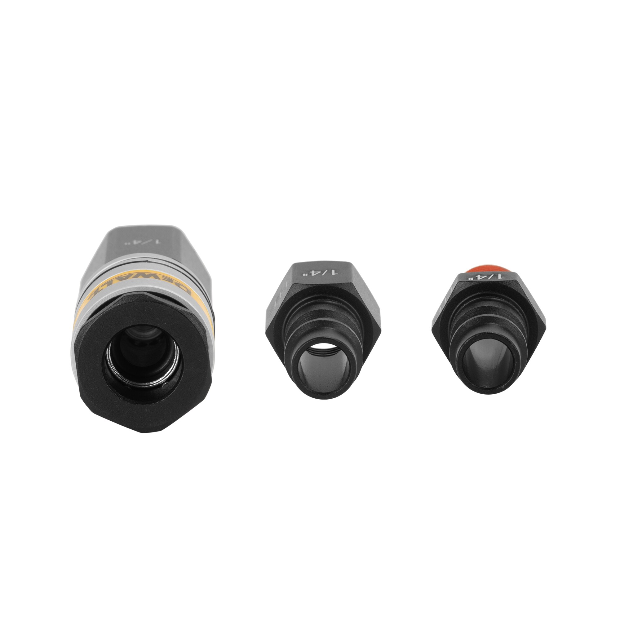 Acoplamientos y Tapones de Flujo Alto DEWALT de 3 Piezas 1/4in NPT DXCM036-0203