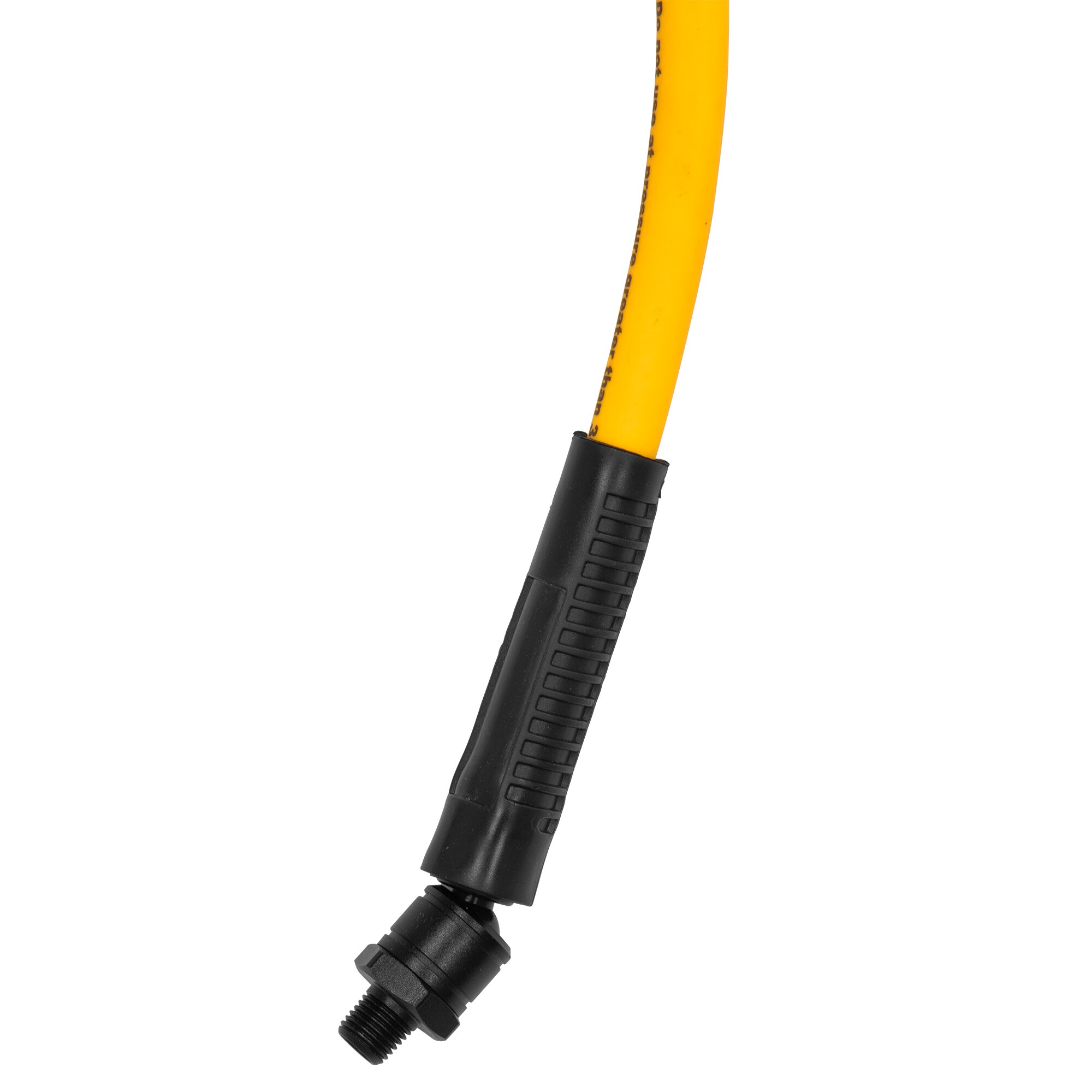 Manguera de conexión híbrida DEWALT de 3/8 pulgadas x 30 pulgadas con conexión de bola giratoria de 1/4 pulgadas DXCM012-0229