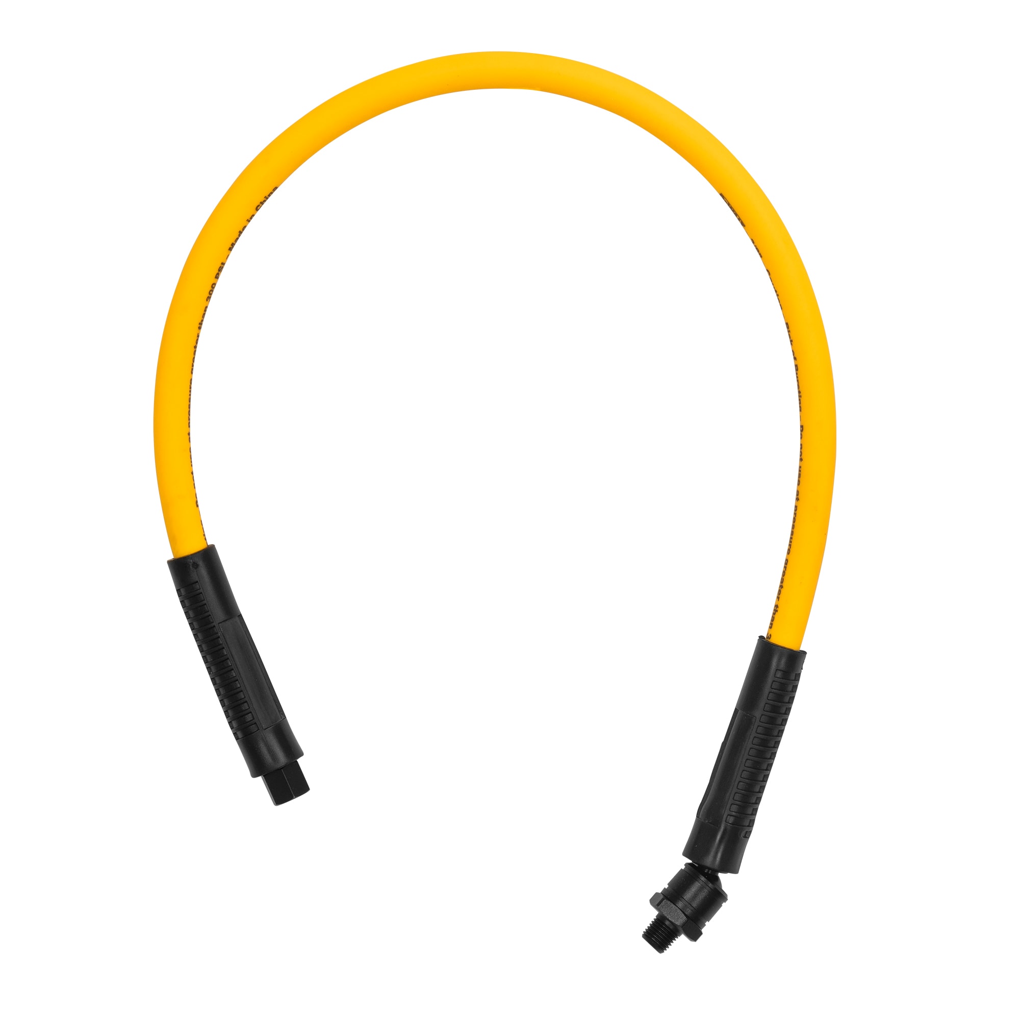 Manguera de conexión híbrida DEWALT de 3/8 pulgadas x 30 pulgadas con conexión de bola giratoria de 1/4 pulgadas DXCM012-0229