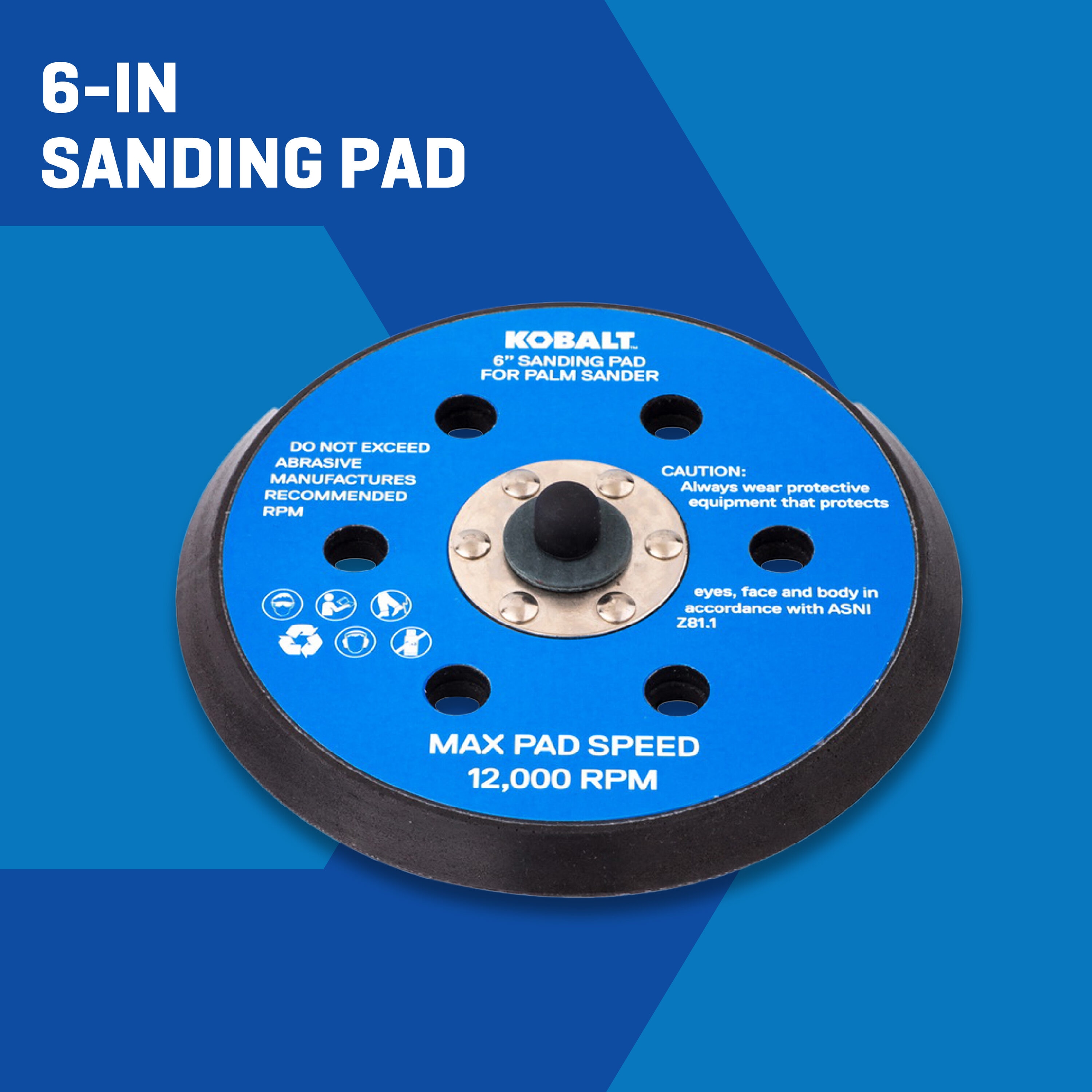 Almohadilla para lijar de 6 pulgadas Kobalt SGY-AIR123JH