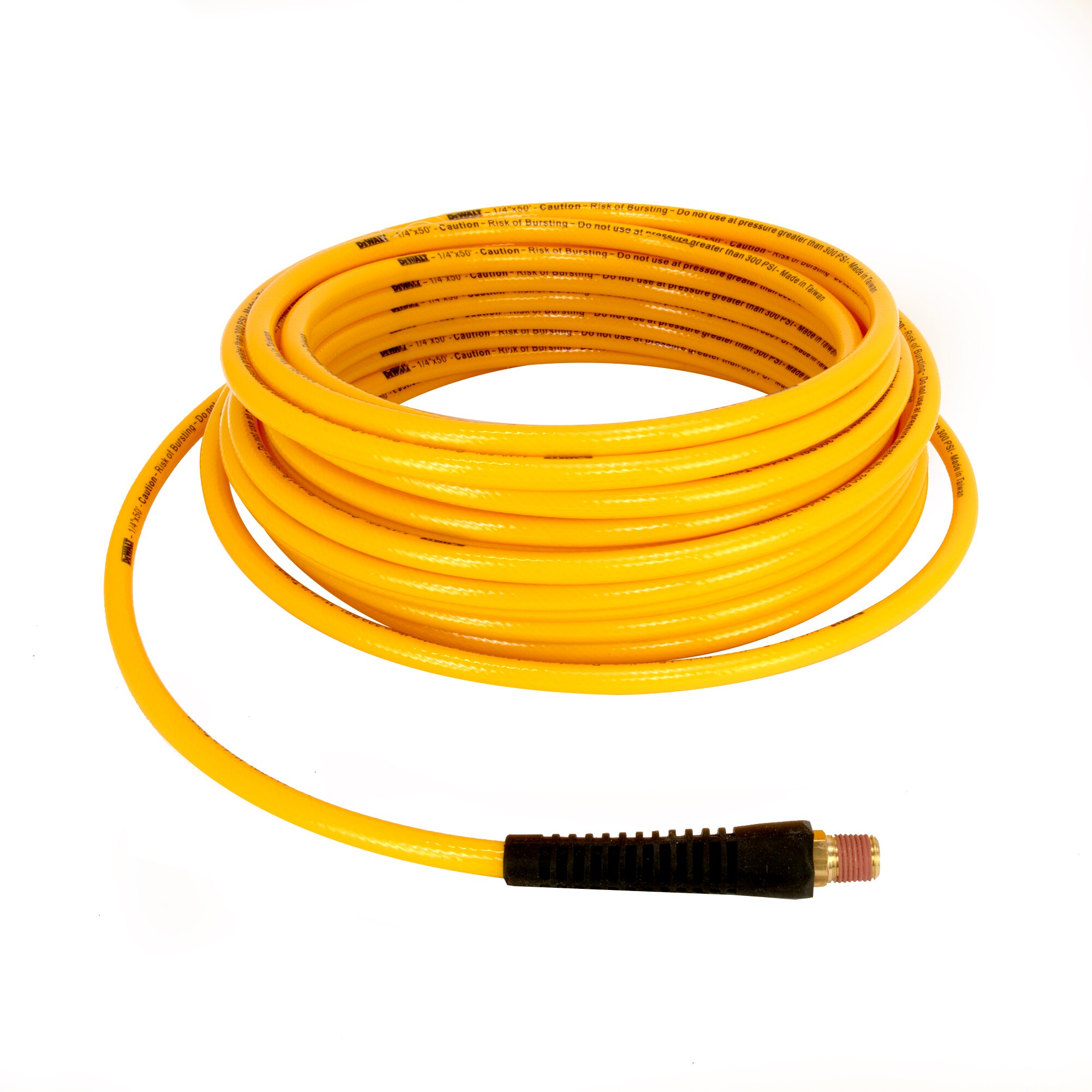 Manguera de aire trenzada de poliuretano DEWALT de 1/4 pulg. x 50 ft. DXCM012-0251