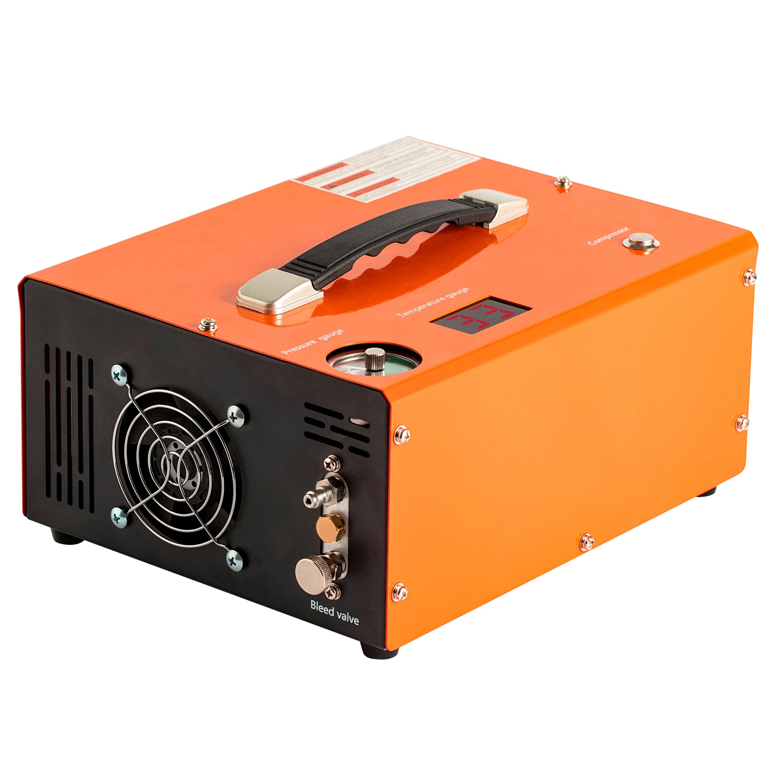 Compresor de aire para PCP VEVOR, 4500PSI Compresor de aire para carabina PCP portátil con convertidor incorporado, Paro automático DC12V/AC120V Compresor de tanque de paintball sin aceite y agua para rifle de aire, botella de buceo de aire QQGYCQJ300WX9QIIYV1.