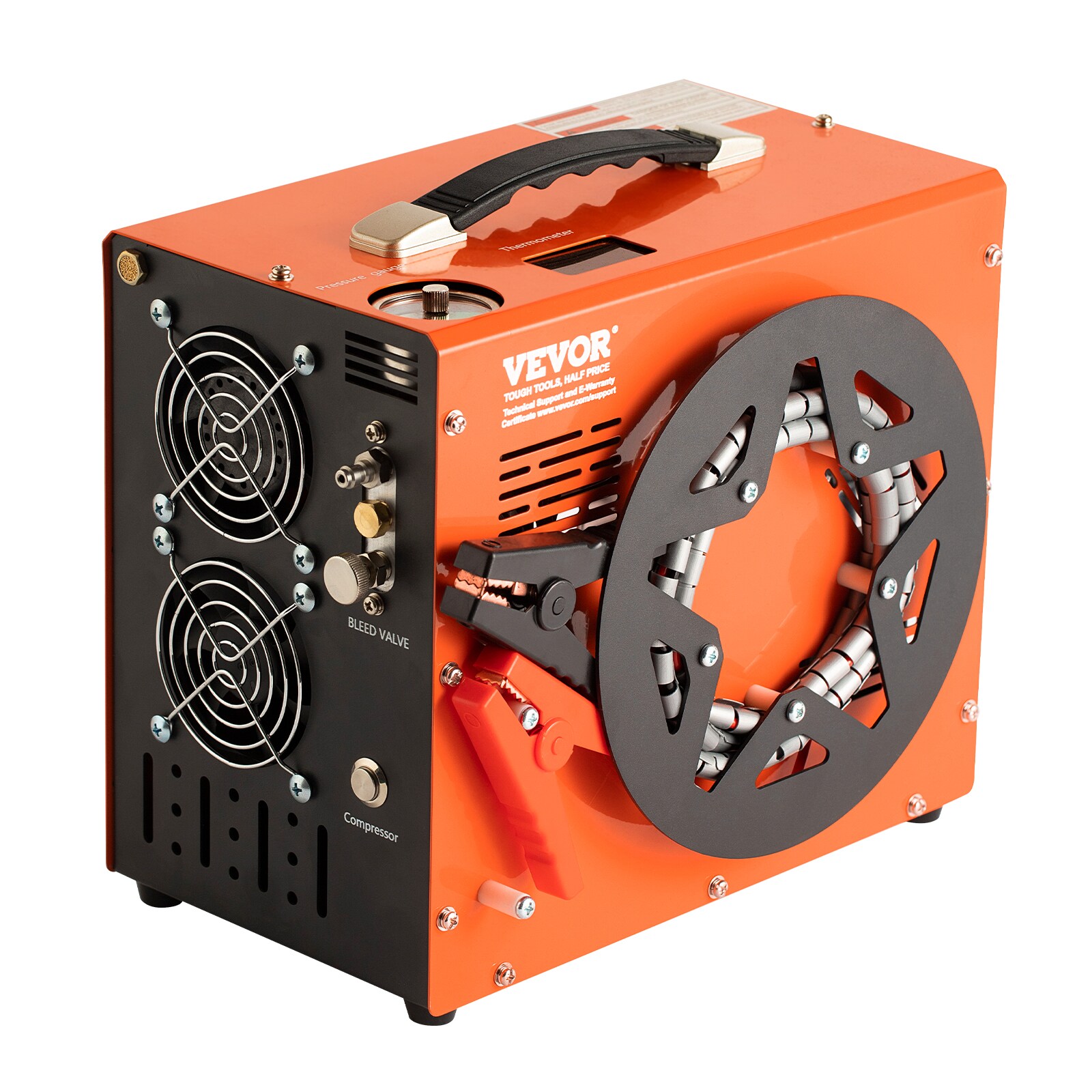 Compresor de aire PCP VEVOR, 4500PSI/30Mpa, compresor portátil para carabinas PCP con convertidor de energía incorporado, parada automática, aire libre de aceite y agua para rifles de aire, paintball y tanques de buceo.