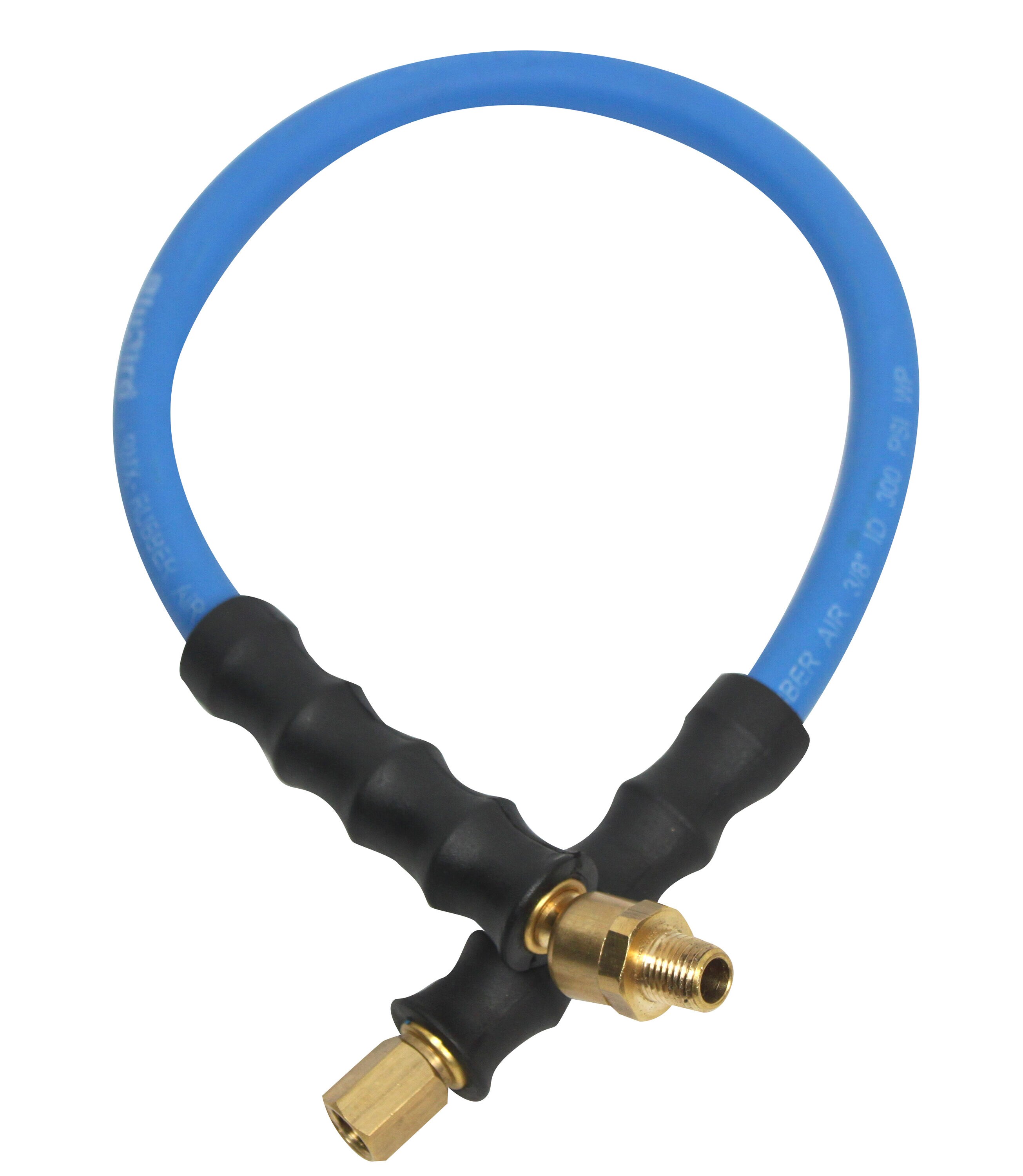 Manguera de Aire de Caucho Premium de 3/8 pulgadas x 5 pies con tope / amortiguador de aire BluBird