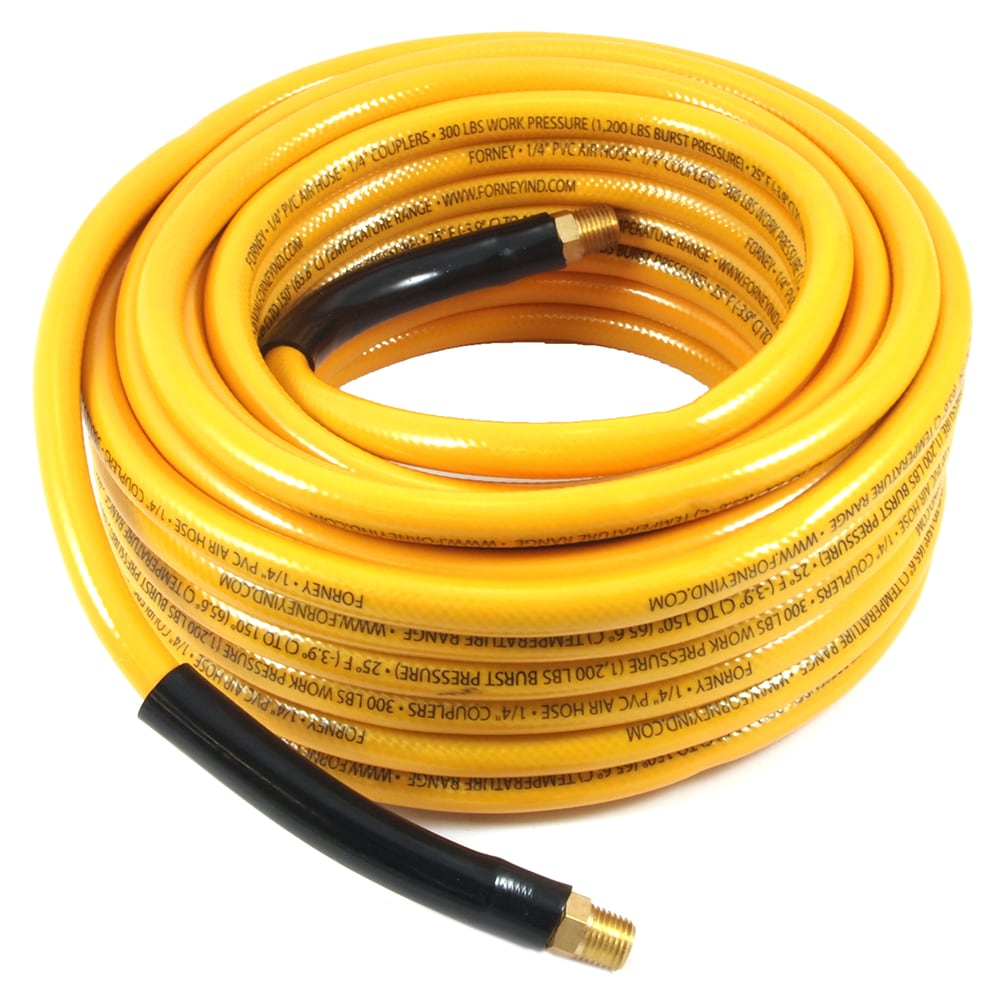 Manguera de aire amarilla de PVC Forney 1/4 pulgadas x 100 pies 75414