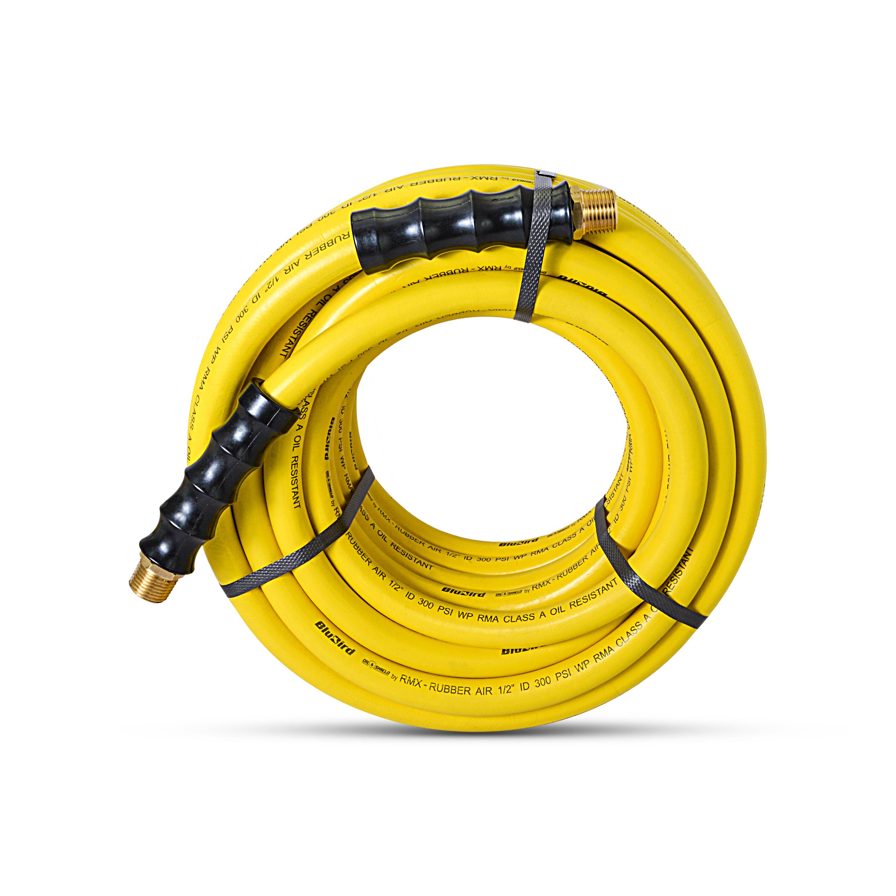 Manguera de aire de hule resistente Clase-A de 1/2 pulgadas x 50 pies con protector de aceite OS1250