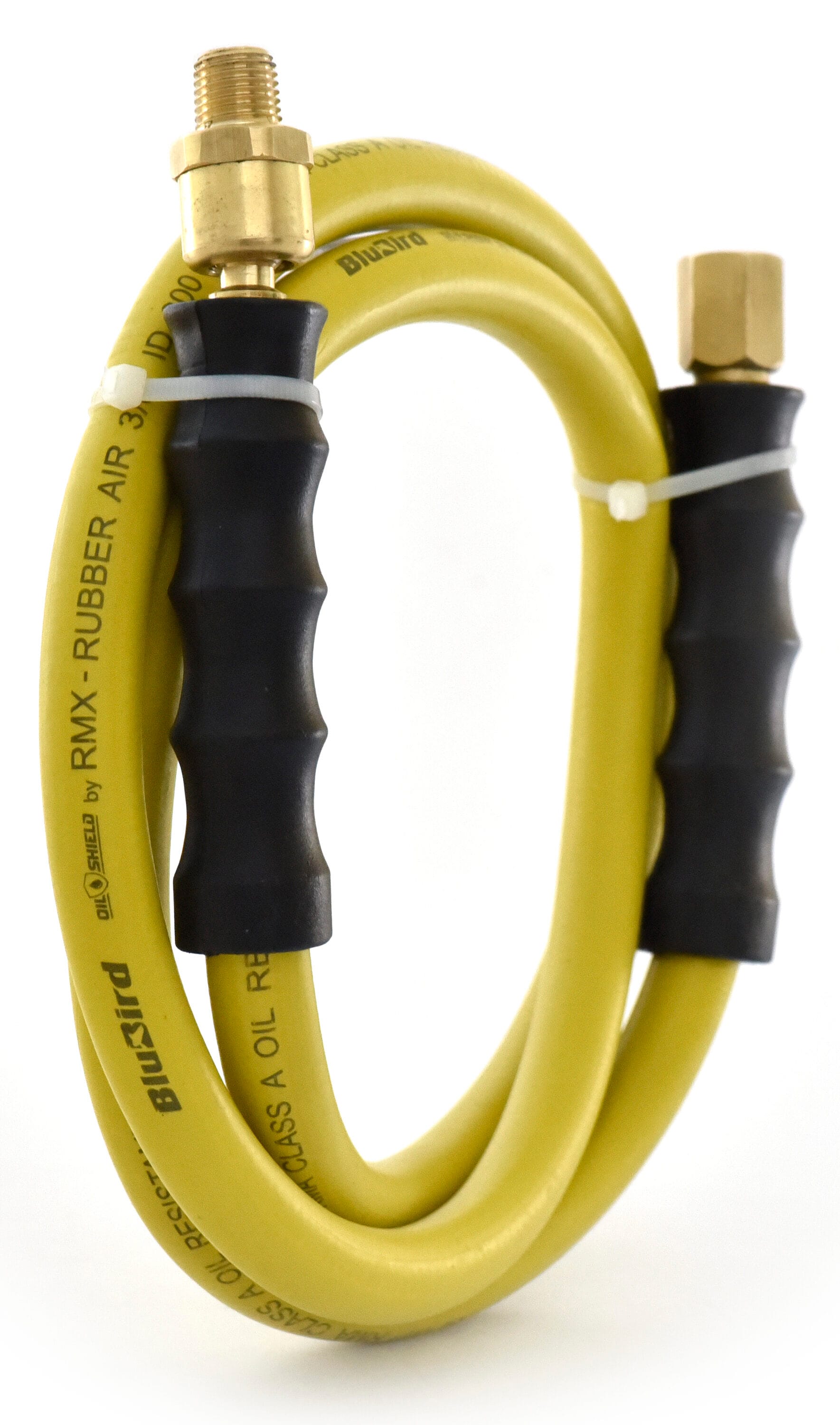 Manguera de aire de goma resistente de clase A de 3/8 pulgadas x 5 pies con protección de aceite