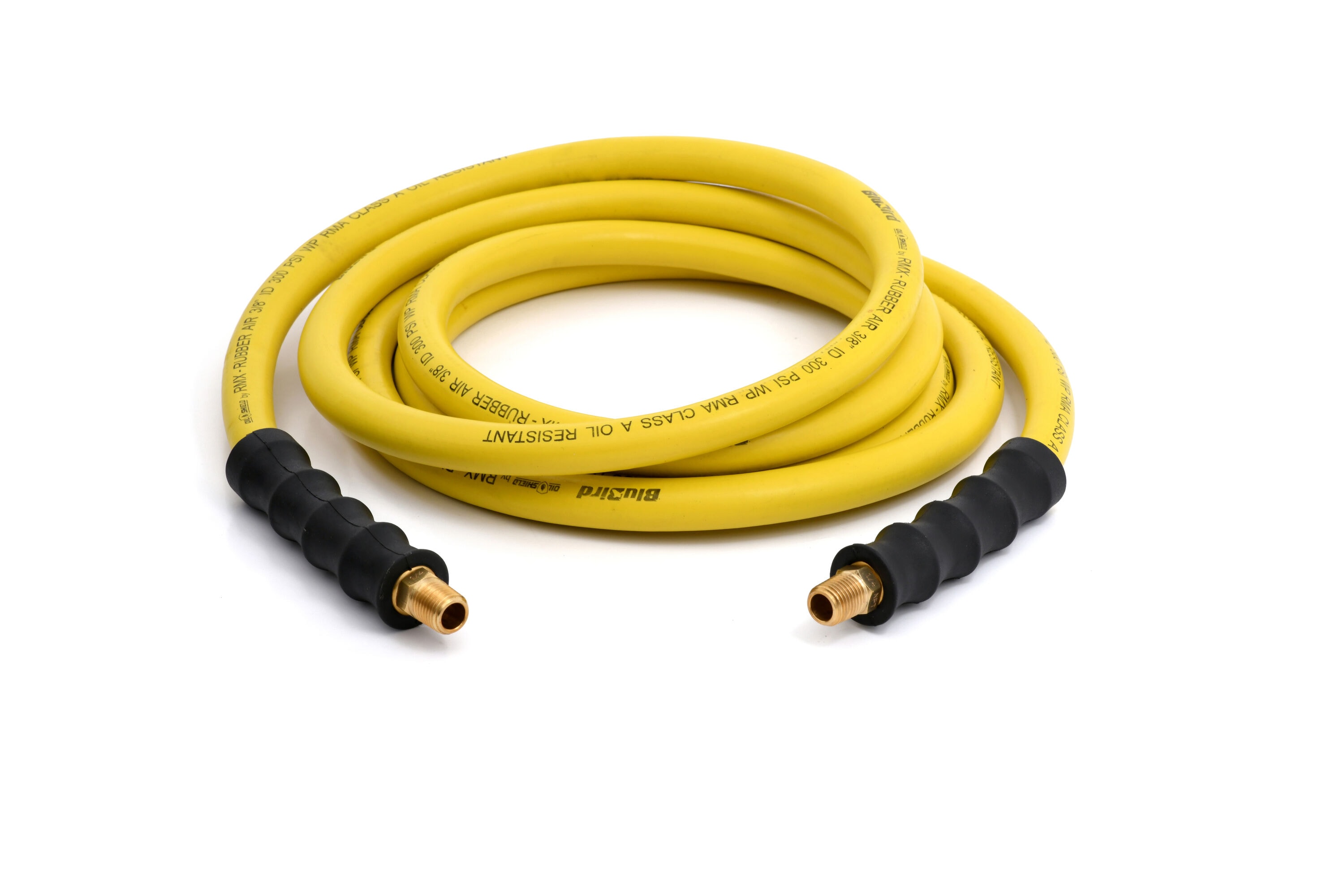Manguera de aire de hule resistente de clase A de 3/8 pulgadas x 15 pies con protector de aceite