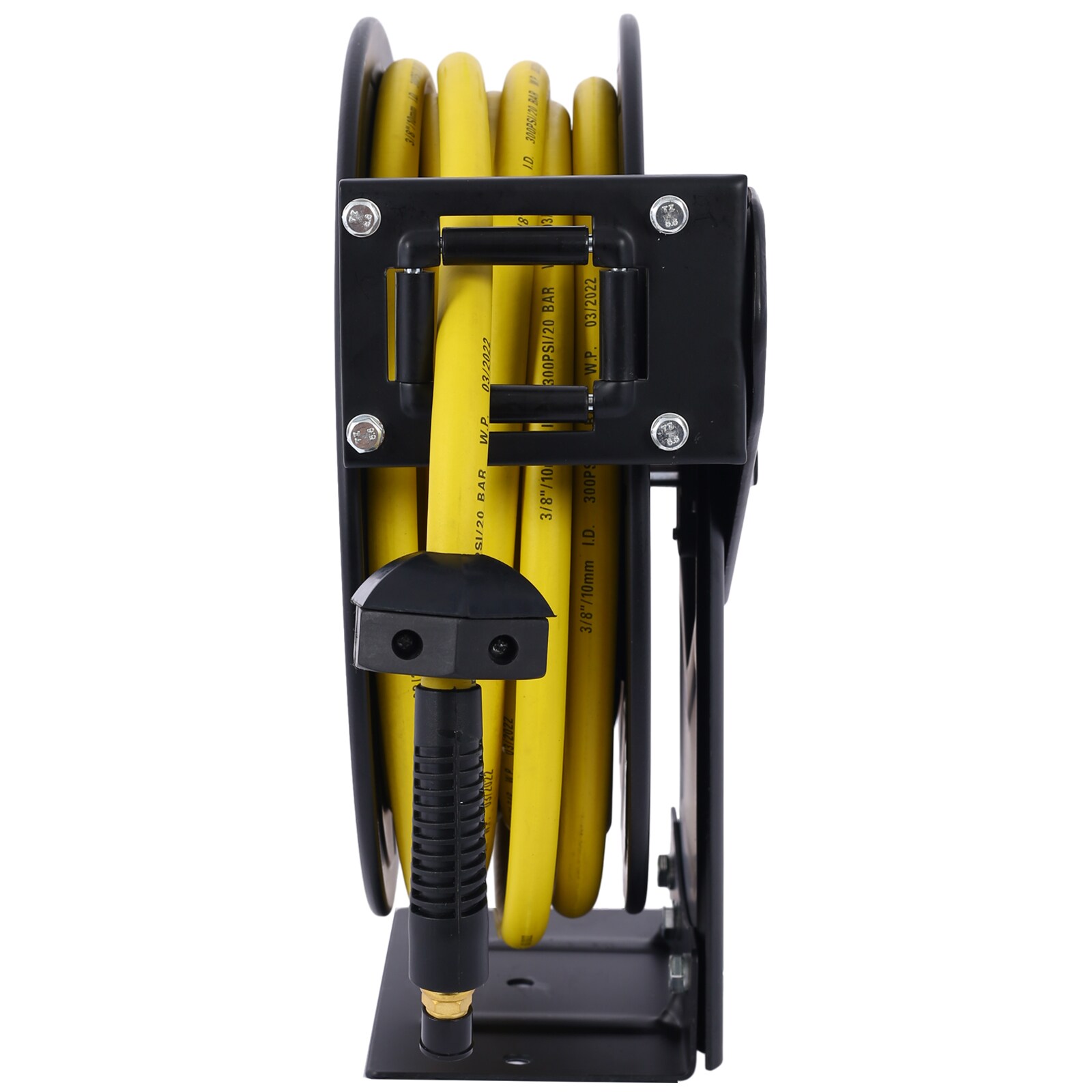 Carrete de manguera retráctil Xspracer con manguera híbrida de polímero de 3/8 pulgadas x 50 pies ML-ACH957