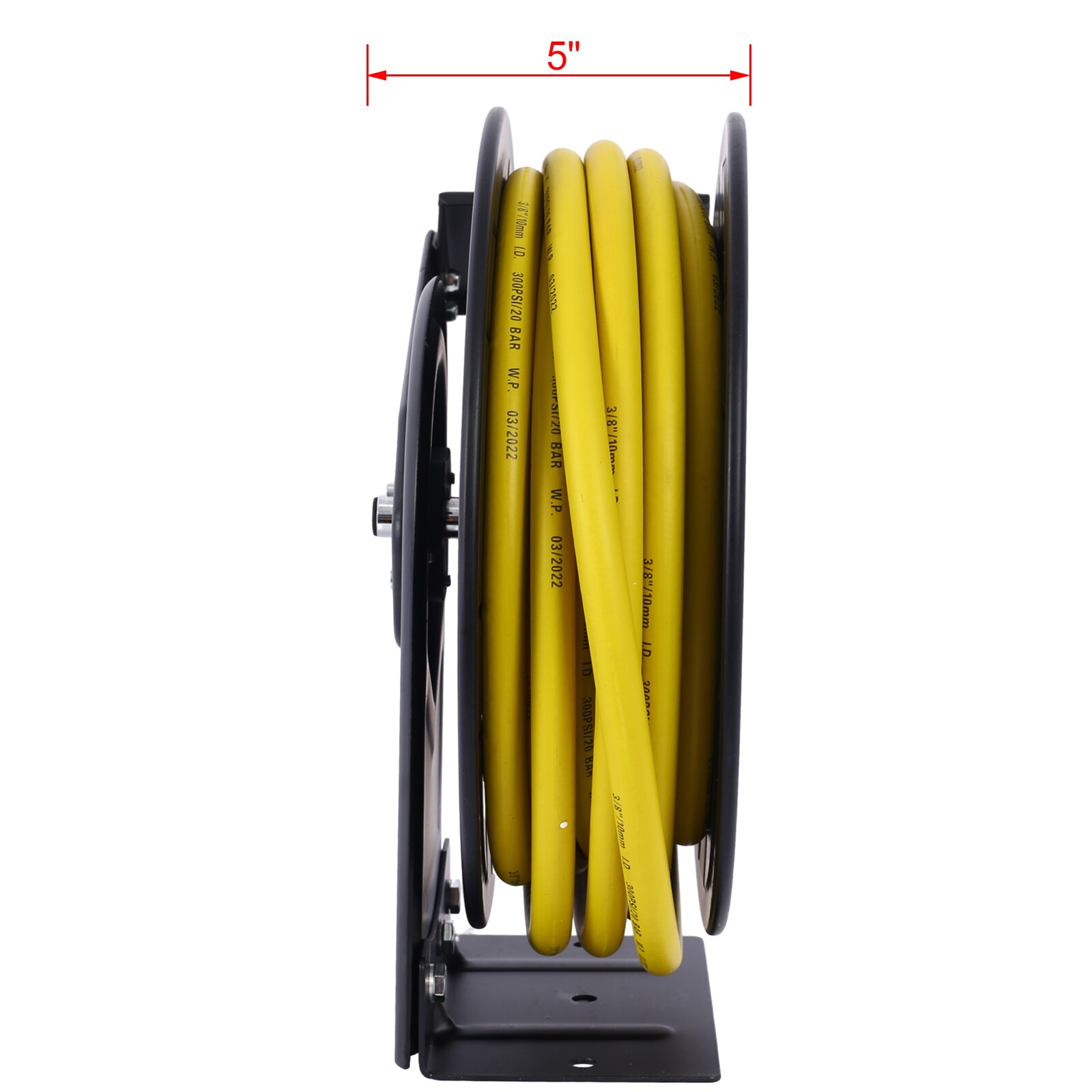 Carrete de manguera retráctil Xspracer con manguera híbrida de polímero de 3/8 pulgadas x 50 pies ML-ACH957