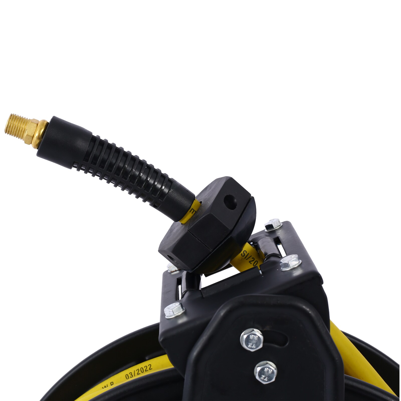 Carrete de manguera retráctil Xspracer con manguera híbrida de polímero de 3/8 pulgadas x 50 pies ML-ACH957