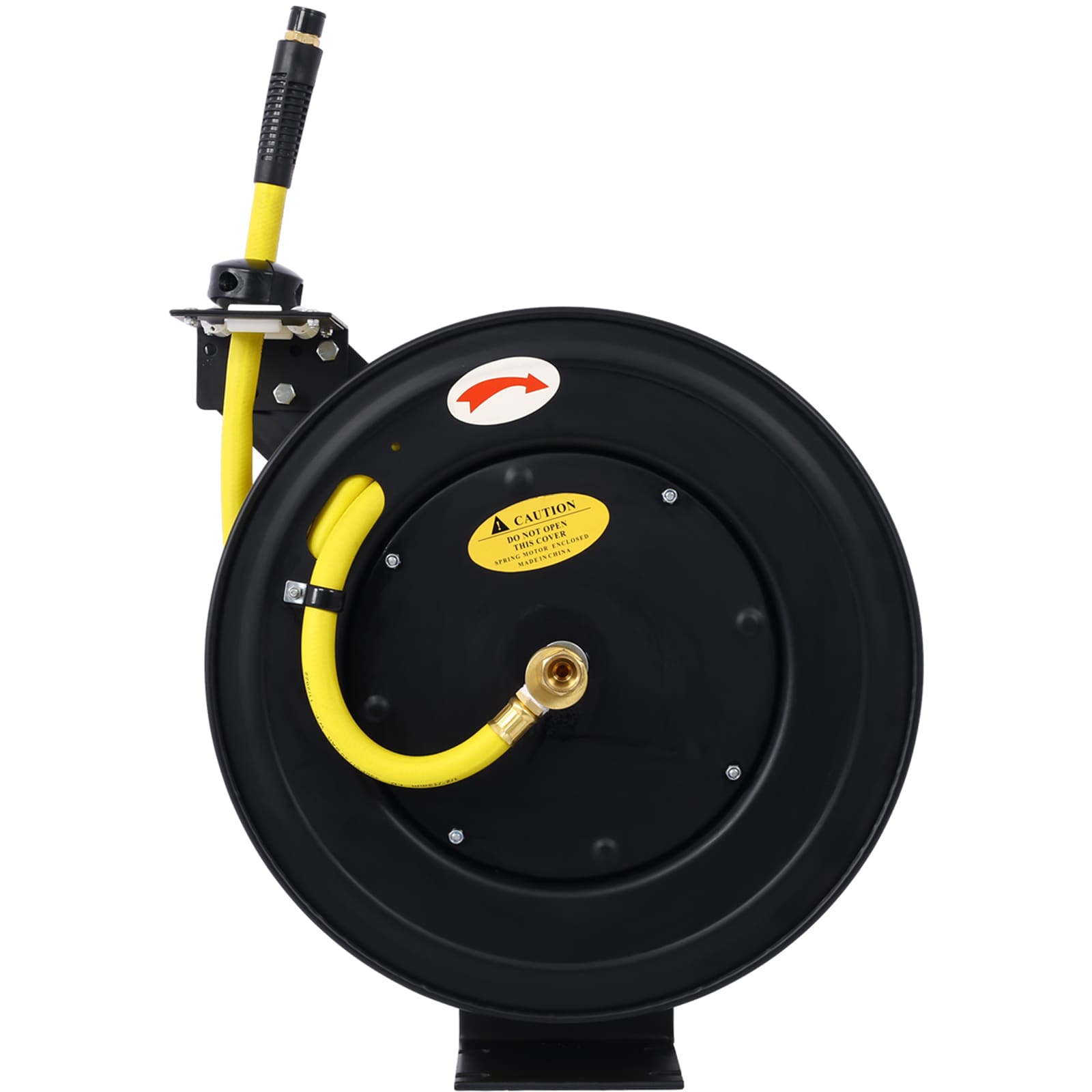 Carrete de manguera retráctil Xspracer con manguera de hule de 1/2 pulgadas x 50 pies ML-ACH956