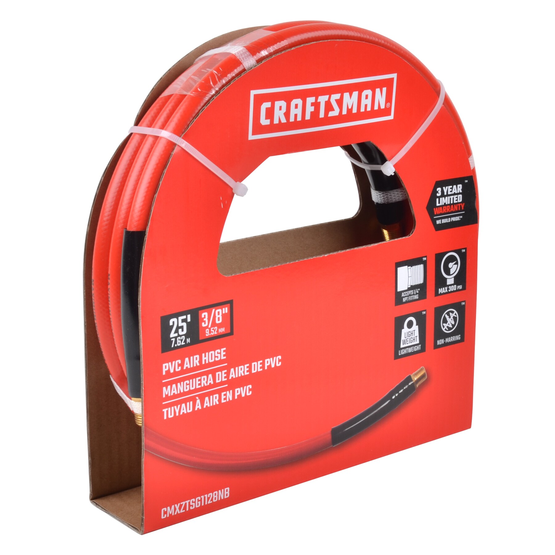 Manguera de Aire de PVC de 3/8 pulgadas x 25 pies de CRAFTSMAN