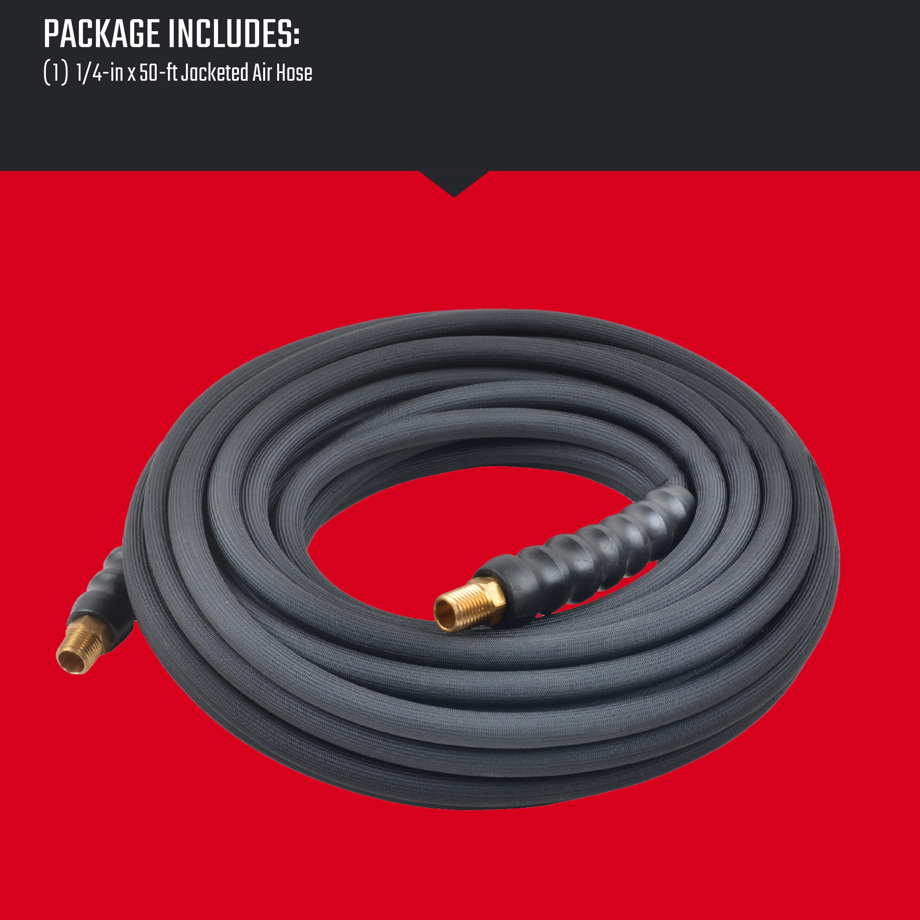 Manguera de aire forrada de 1/4 pulgadas por 50 pies de CRAFTSMAN