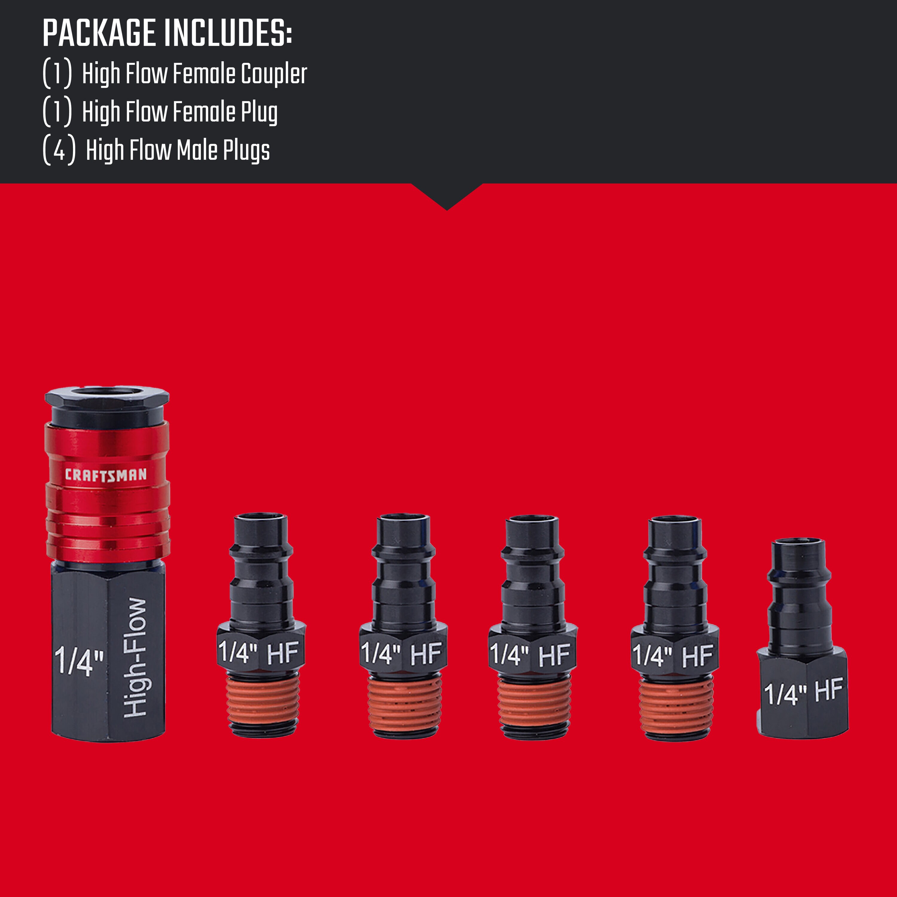 Kit de 6 piezas de Accesorios de Alto Flujo CRAFTSMAN CMXZTSG1172NB