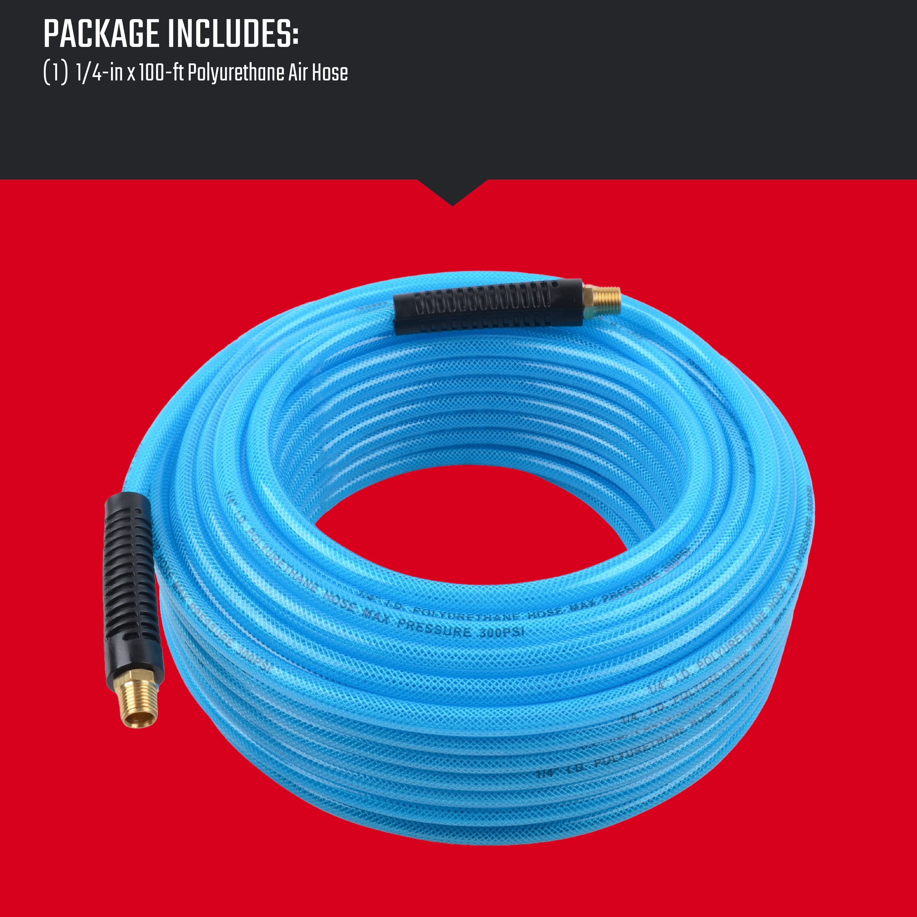 Manguera de aire de poliuretano de 1/4 pulgadas por 100 pies de CRAFTSMAN CMXZTSG1130NB