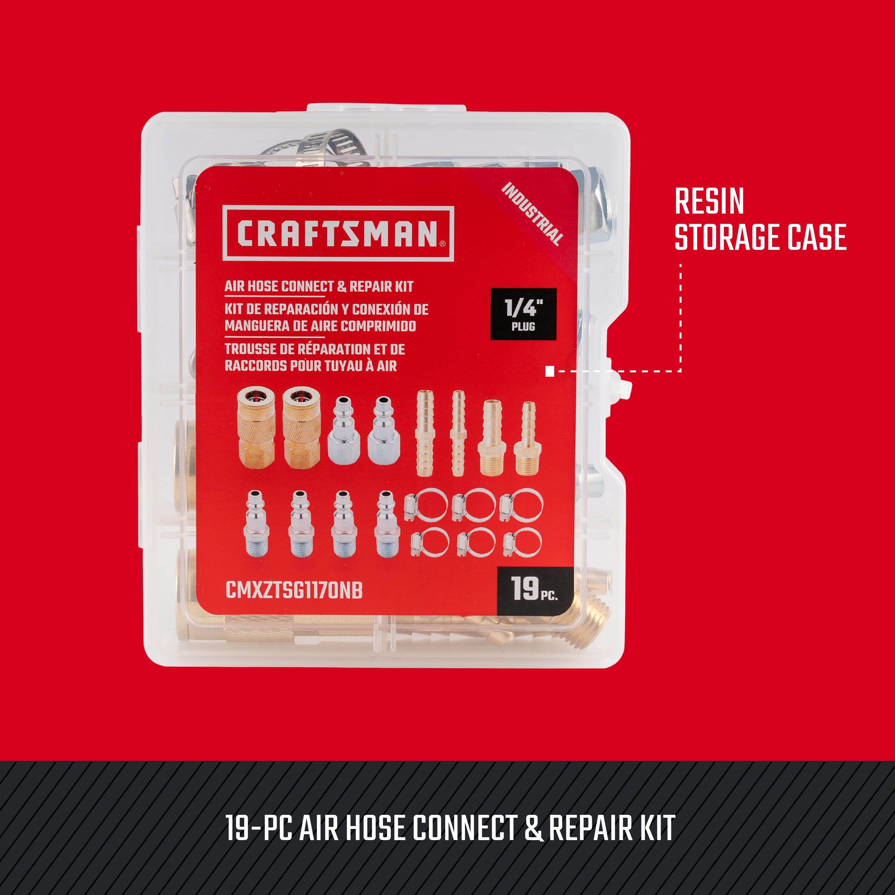 Kit de Reparación CRAFTSMAN de 19 piezas Conecta y Arregla CMXZTSG1170NB