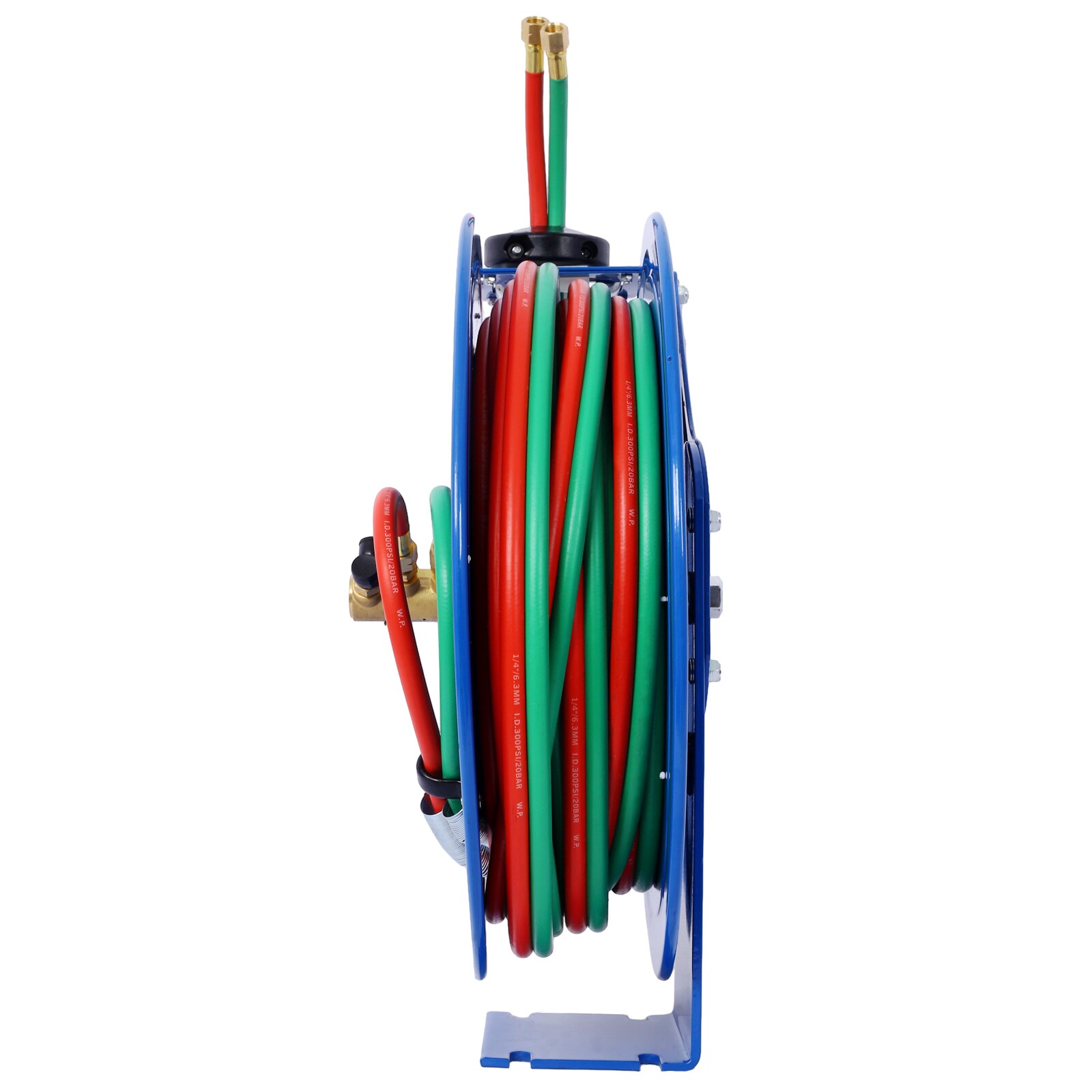 Carrete retractil de manguera de soldadura Wildaven de 1/4 de pulgada y 50 pies