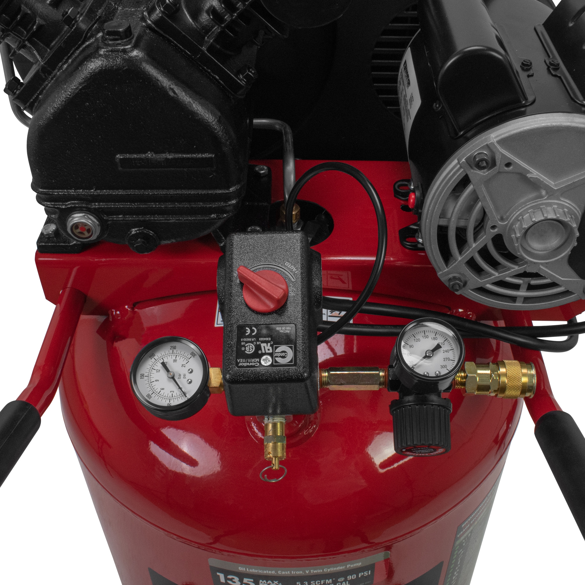 Compresor de aire portátil vertical 135 PSI de 30 galones de PORTER-CABLE PXCMLC1683066.