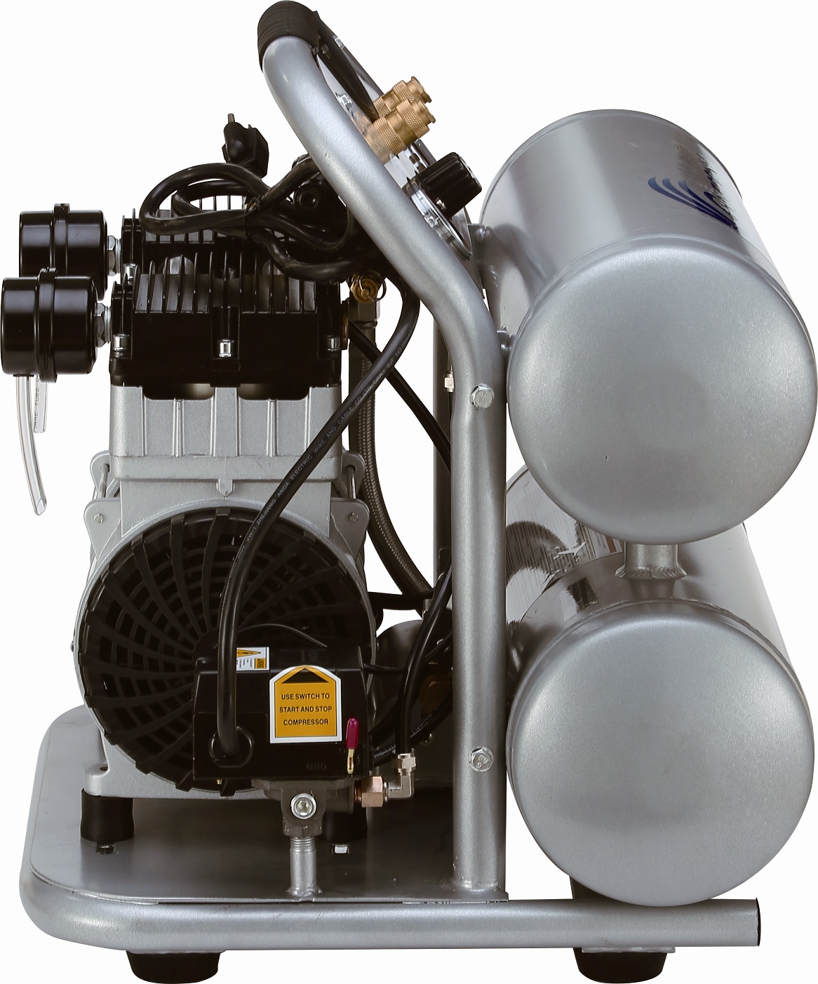 Compresor de Aire Twin Stack Eléctrico de 4.6 Galones a 125 PSI - California Air Tools CAT 4620AC
