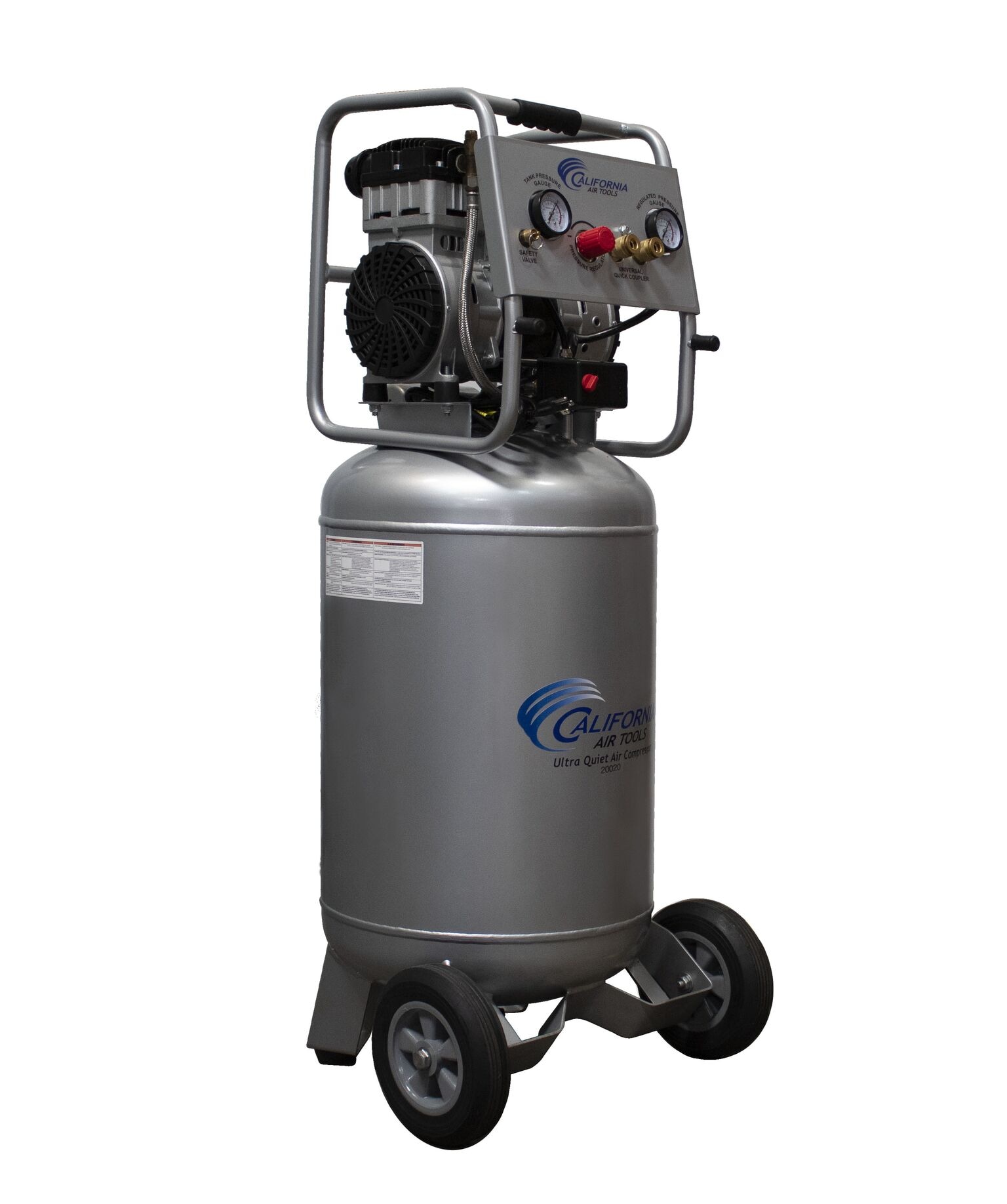 Compresor de aire vertical portátil de 20 galones y 125 PSI de California Air Tools