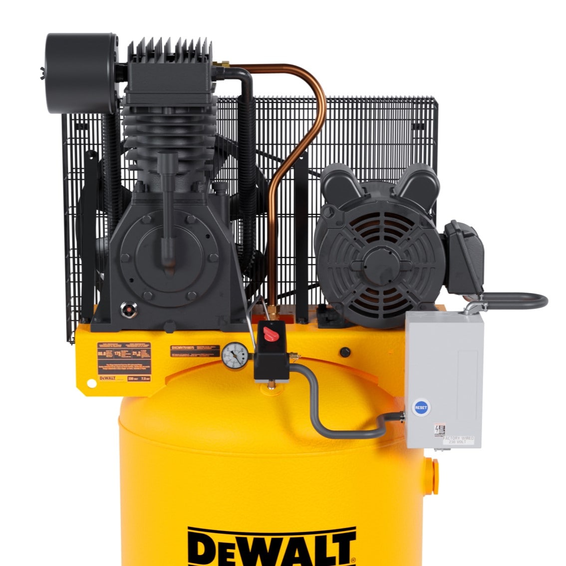 Compresor de aire eléctrico vertical DEWALT de 80 galones y 175 PSI DXCMV7518075