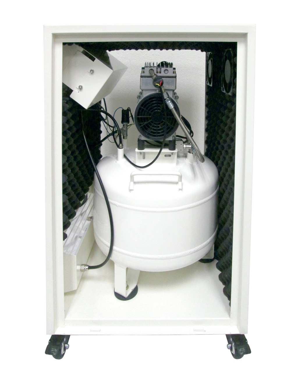 Compresor de aire vertical eléctrico portátil de 8 galones y 130 PSI