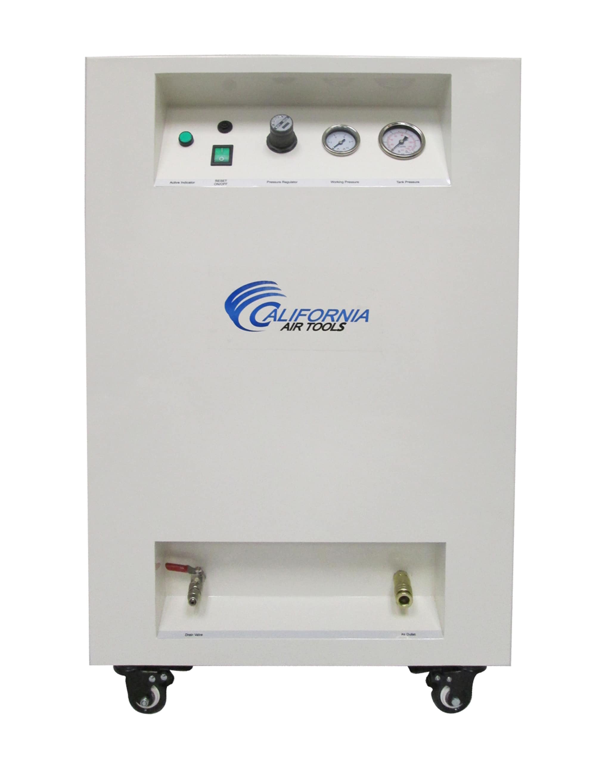 Compresor de aire vertical eléctrico portátil de 8 galones y 130 PSI