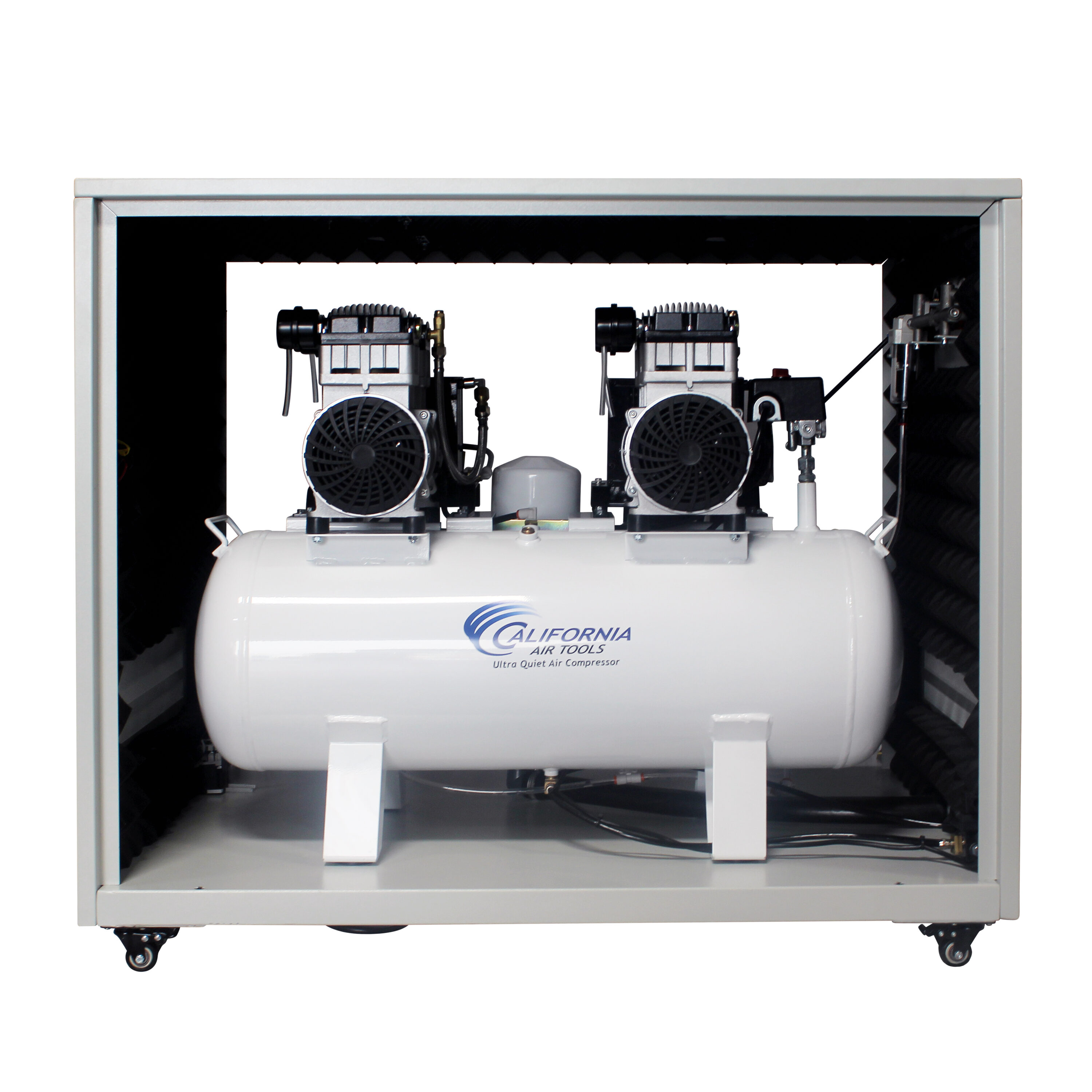 Compresor de aire horizontal portátil eléctrico de 20 galones con 130 PSI de California Air Tools