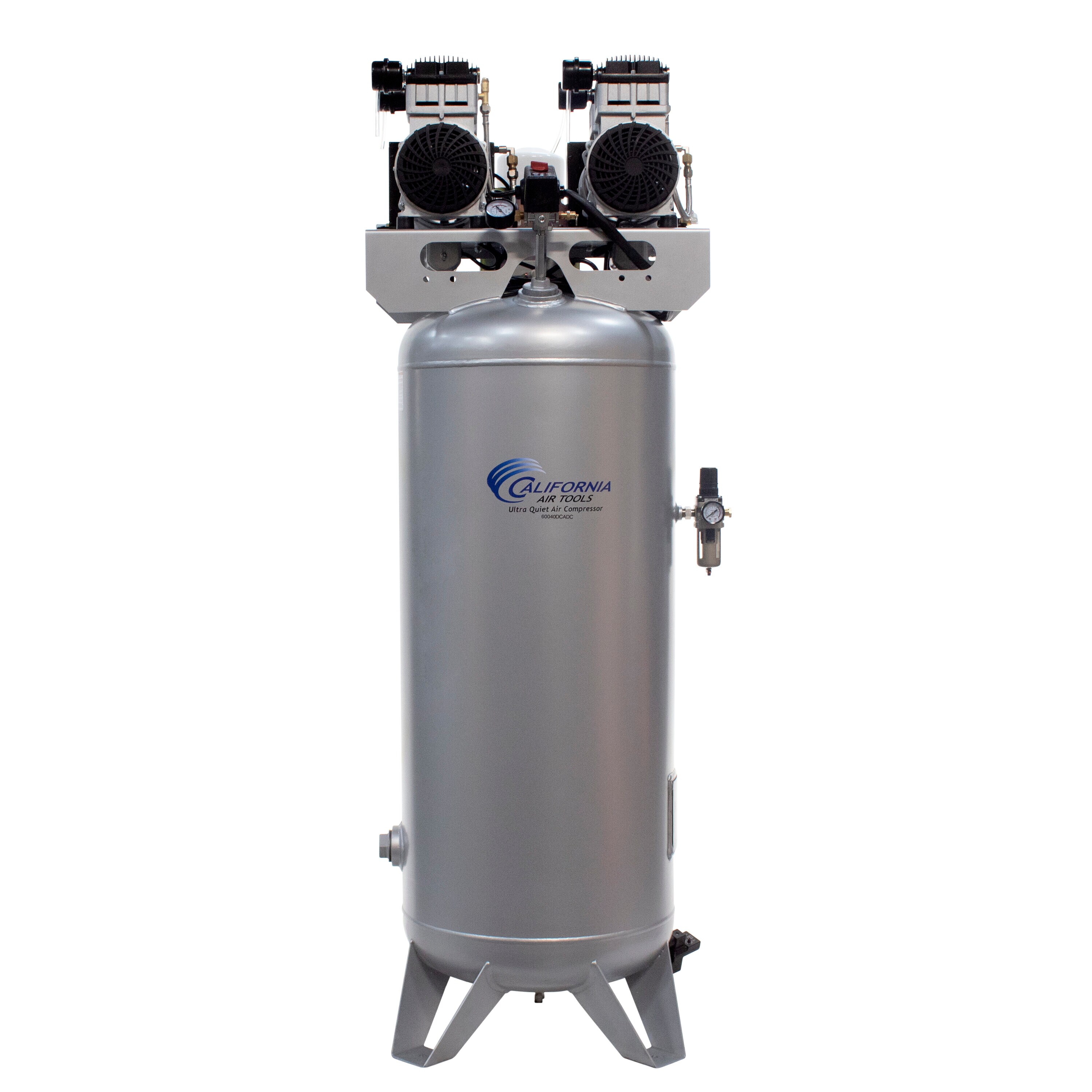 Compresor de Aire Vertical Eléctrico Portátil de 60 Galones y 125 PSI de California Air Tools