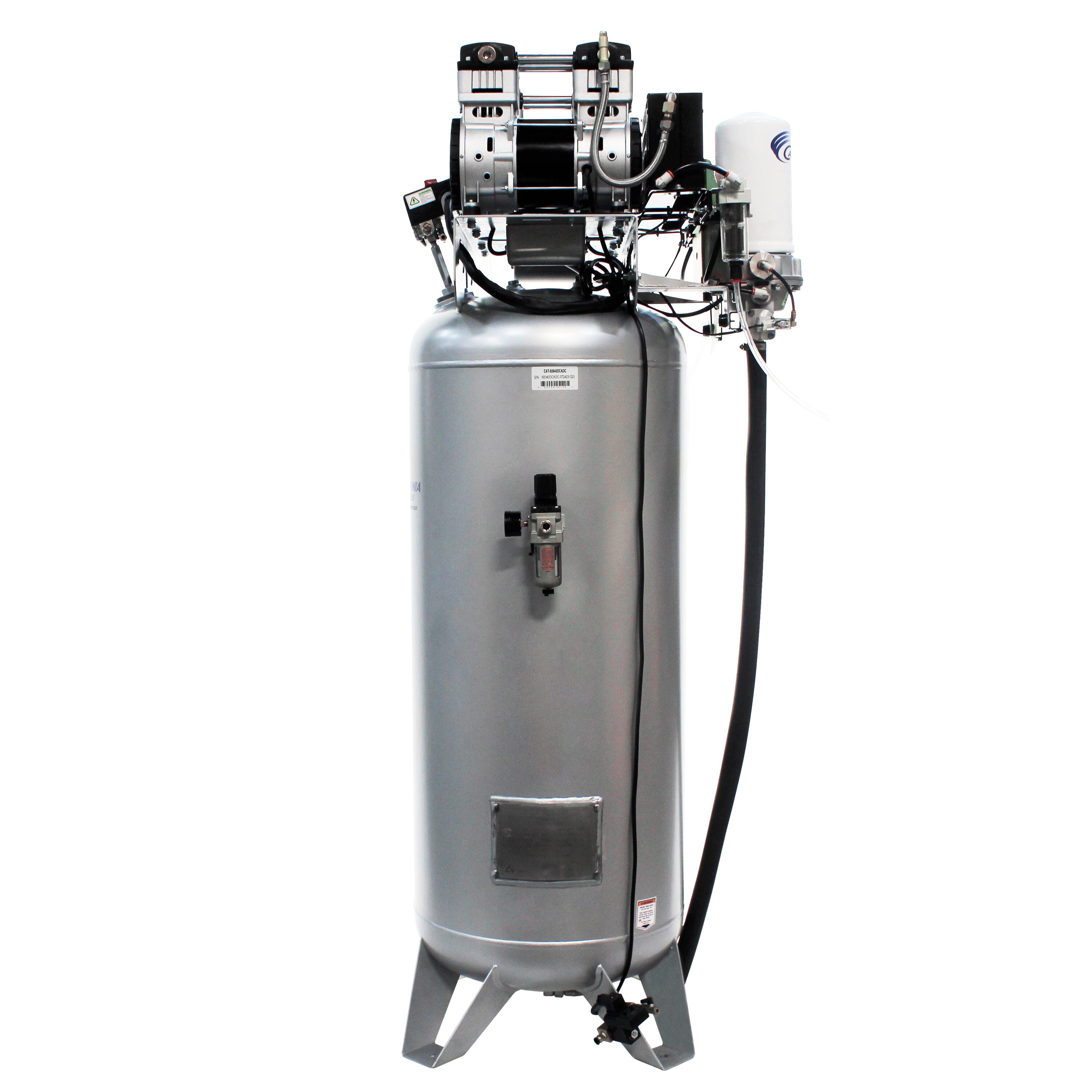 Compresor de Aire Vertical Eléctrico Portátil de 60 Galones y 125 PSI de California Air Tools