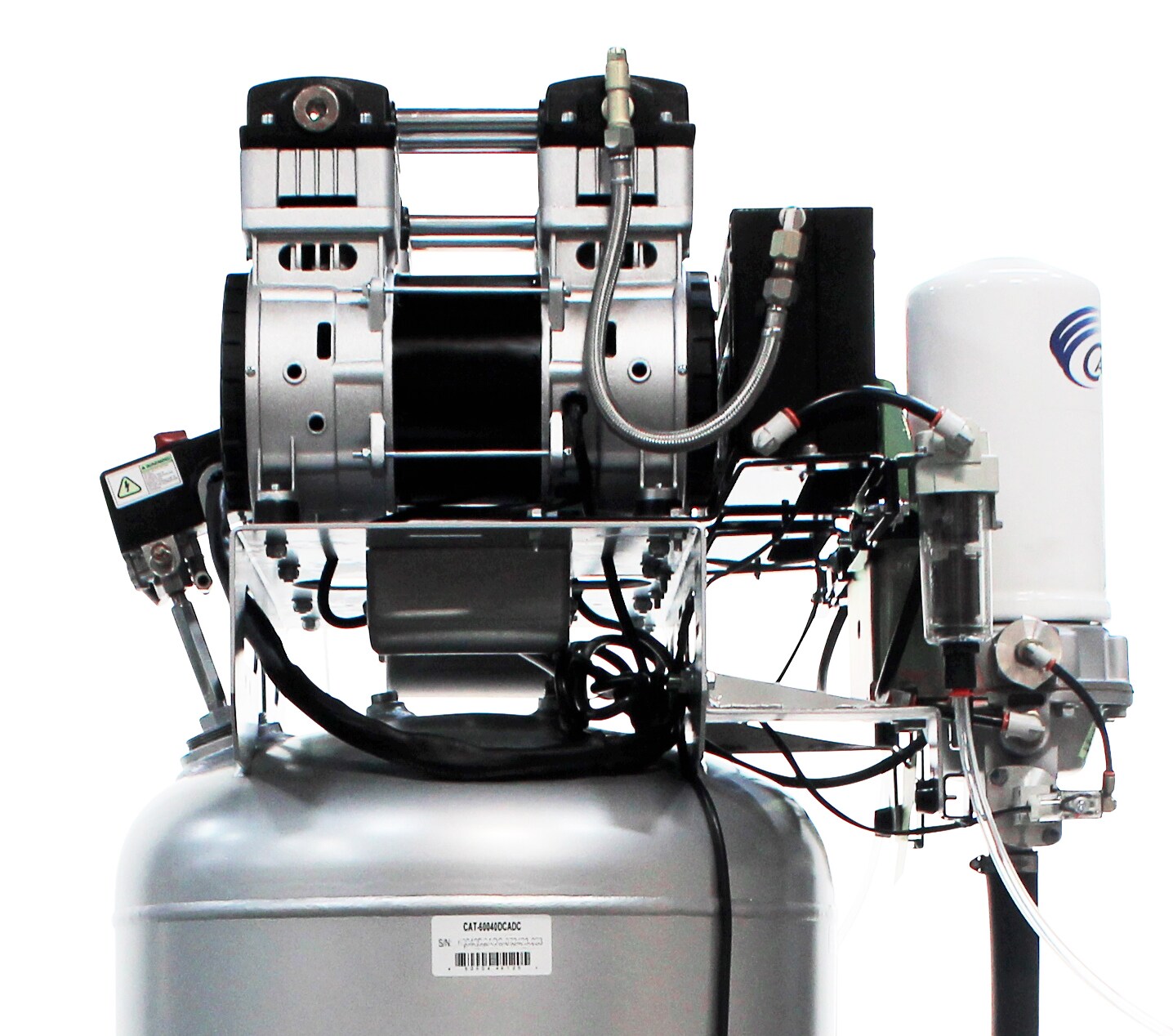 Compresor de Aire Vertical Eléctrico Portátil de 60 Galones y 125 PSI de California Air Tools
