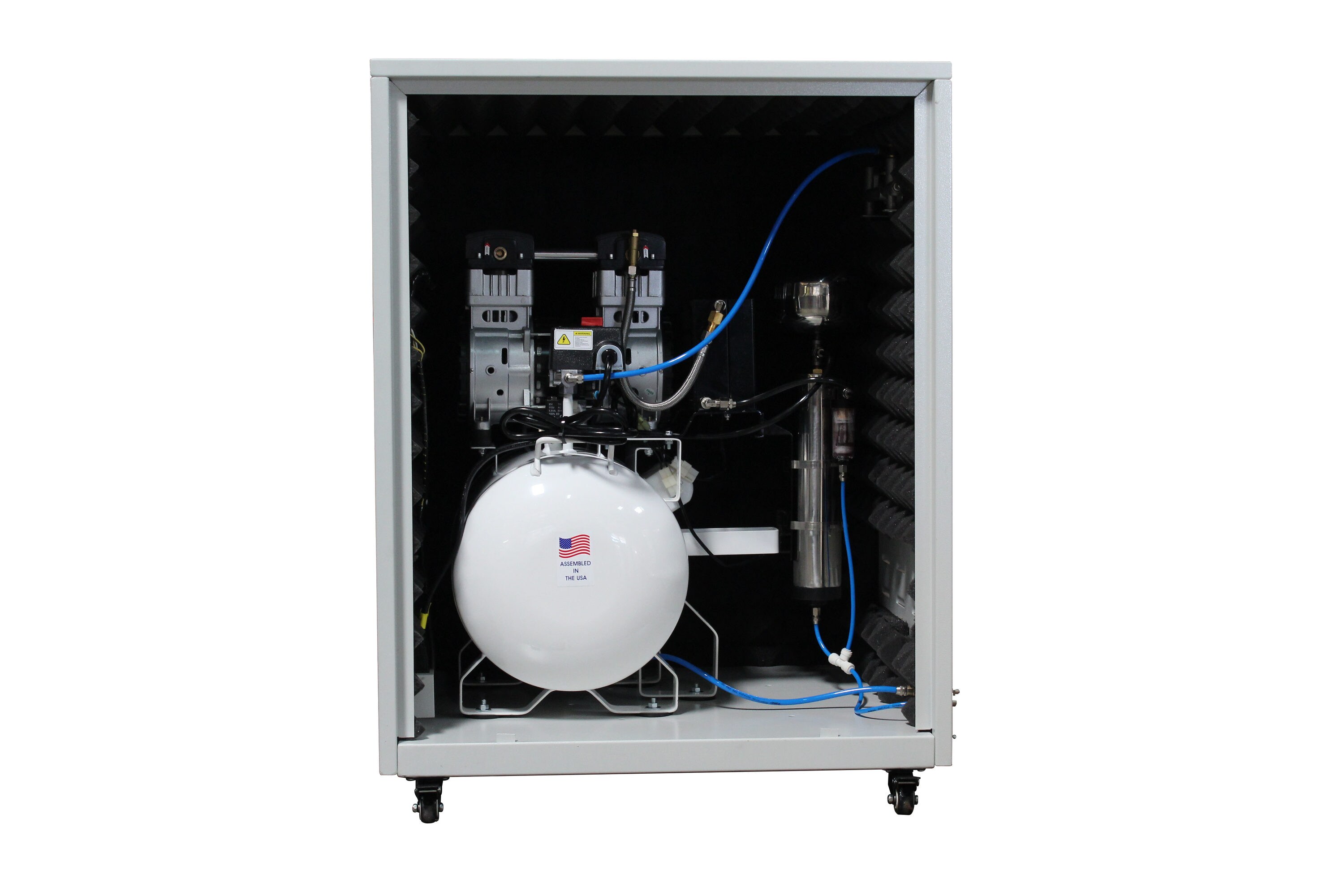 Compresor de aire horizontal eléctrico portátil de 10 galones California Air Tools 130 PSI 10020DSPCAD