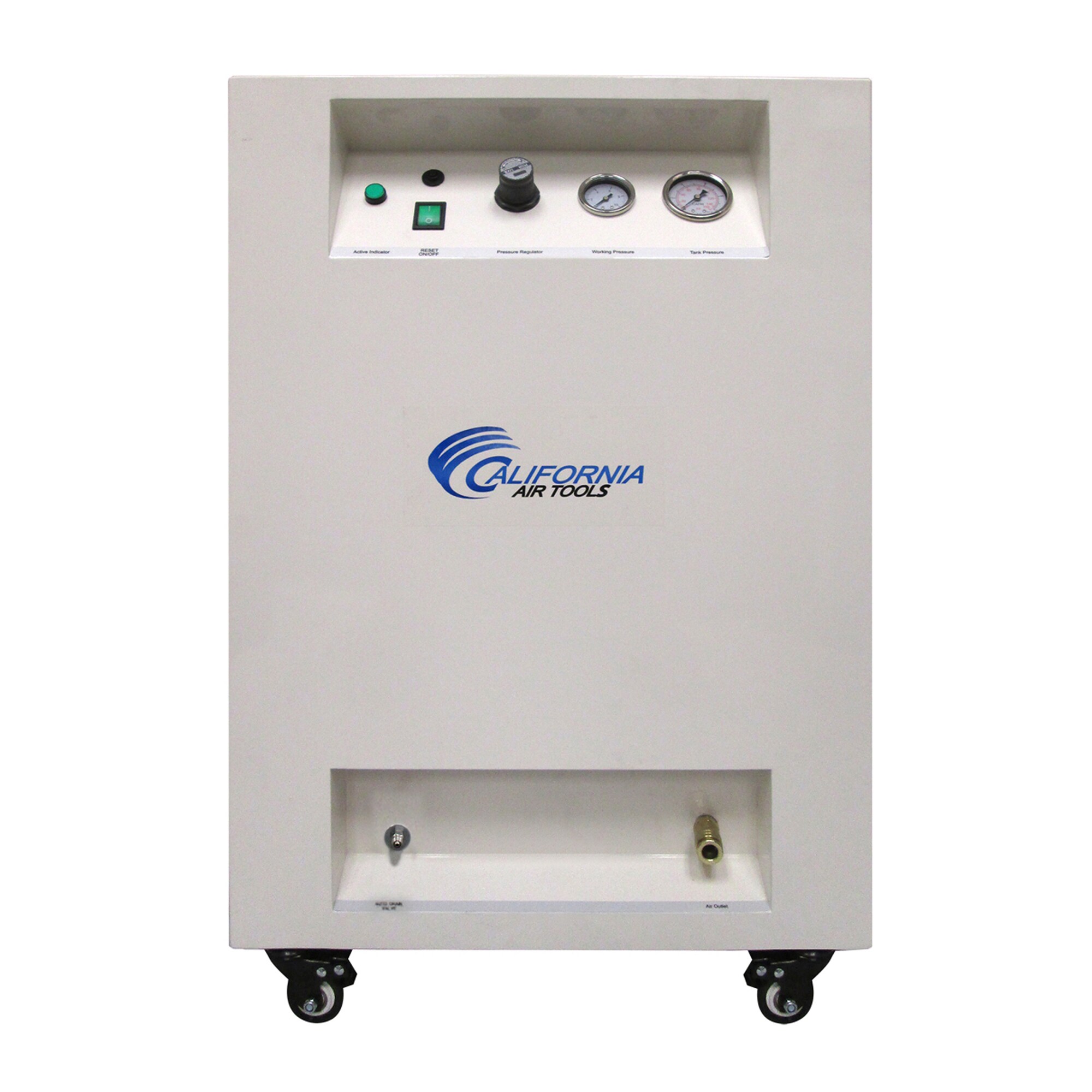 Compresor de aire horizontal portátil de 10 galones eléctrico California Air Tools 130 PSI 10020SPCAD