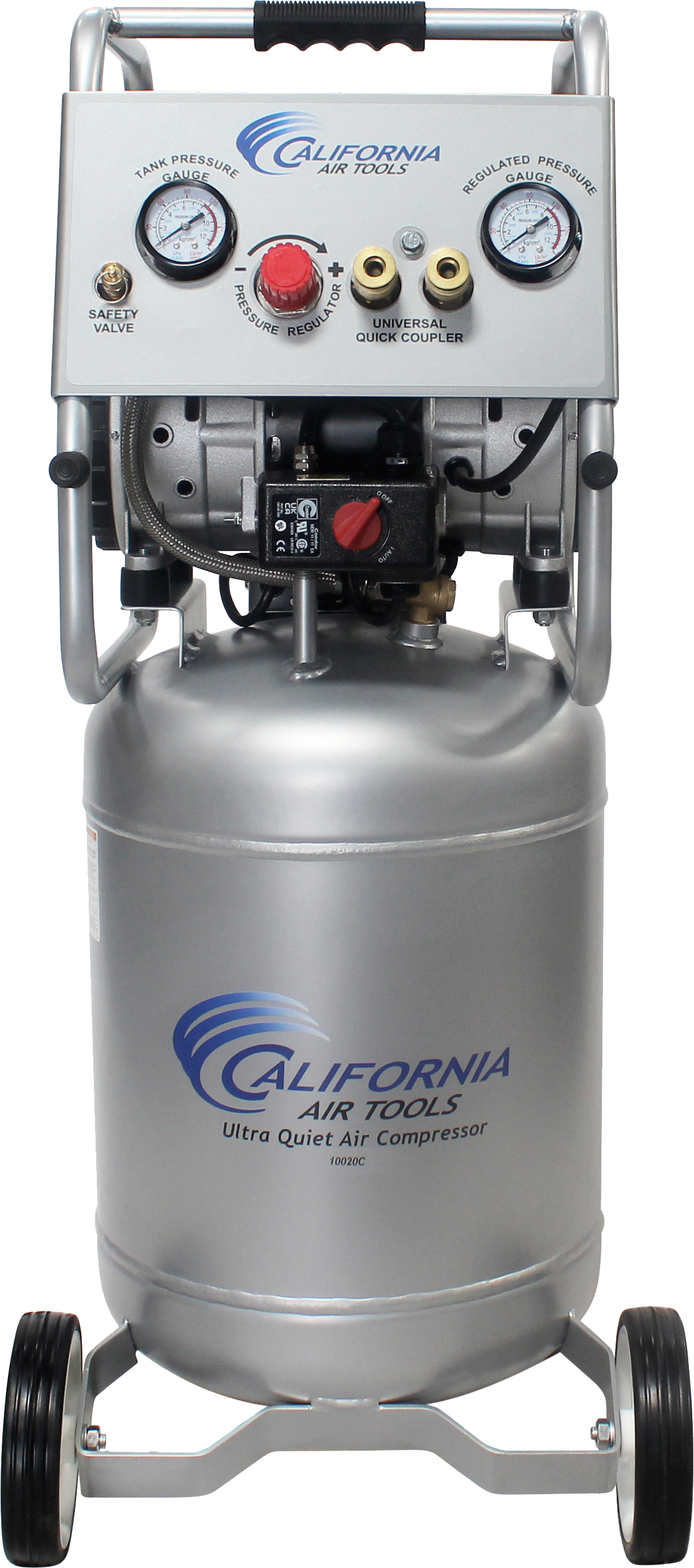 Compresor de Aire Vertical Portátil de 10 Galones a 125 PSI de California Air Tools - CAT-10020C
