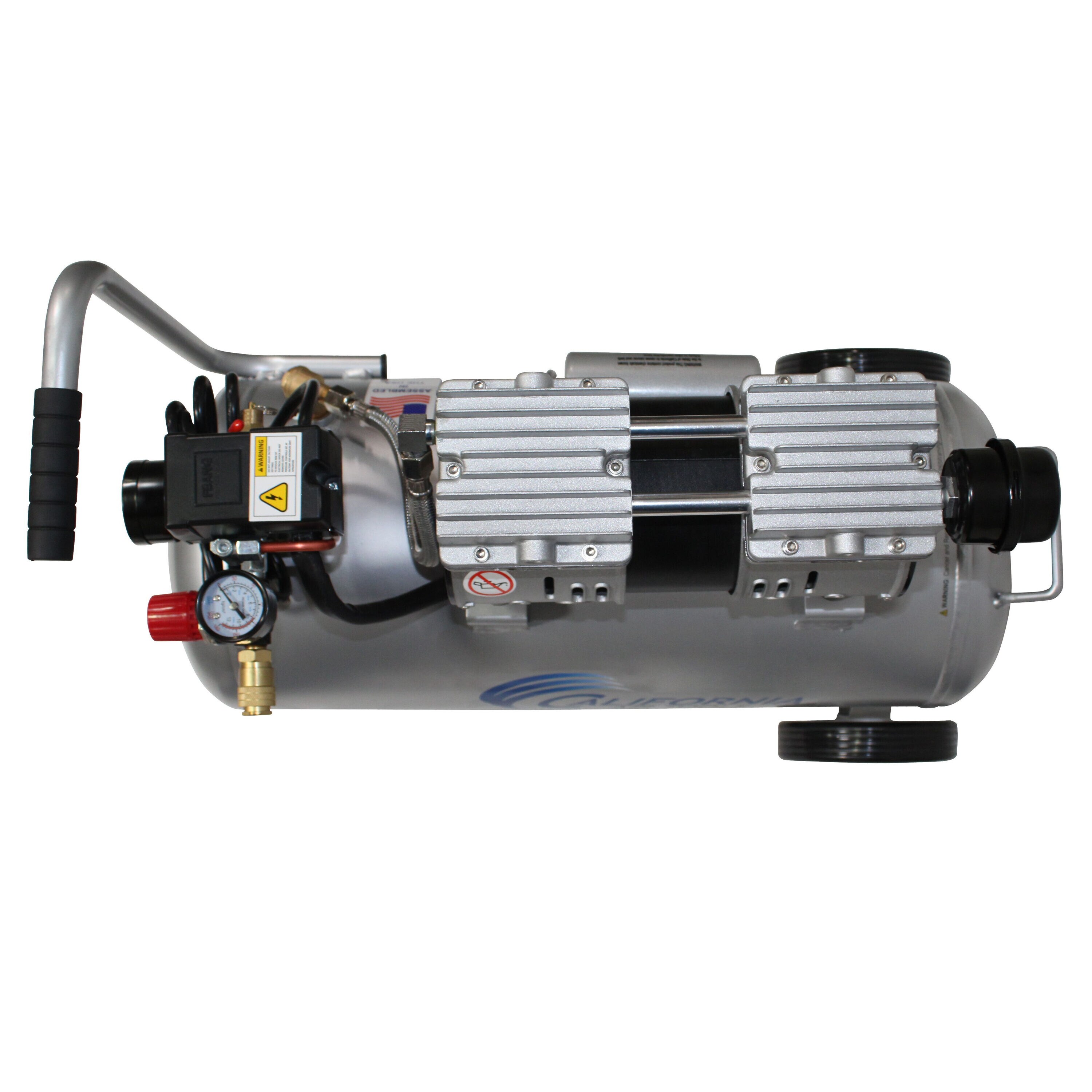Compresor de aire portátil tipo Hot Dog de 8 galones y 120 PSI California Air Tools CAT-8010AD.